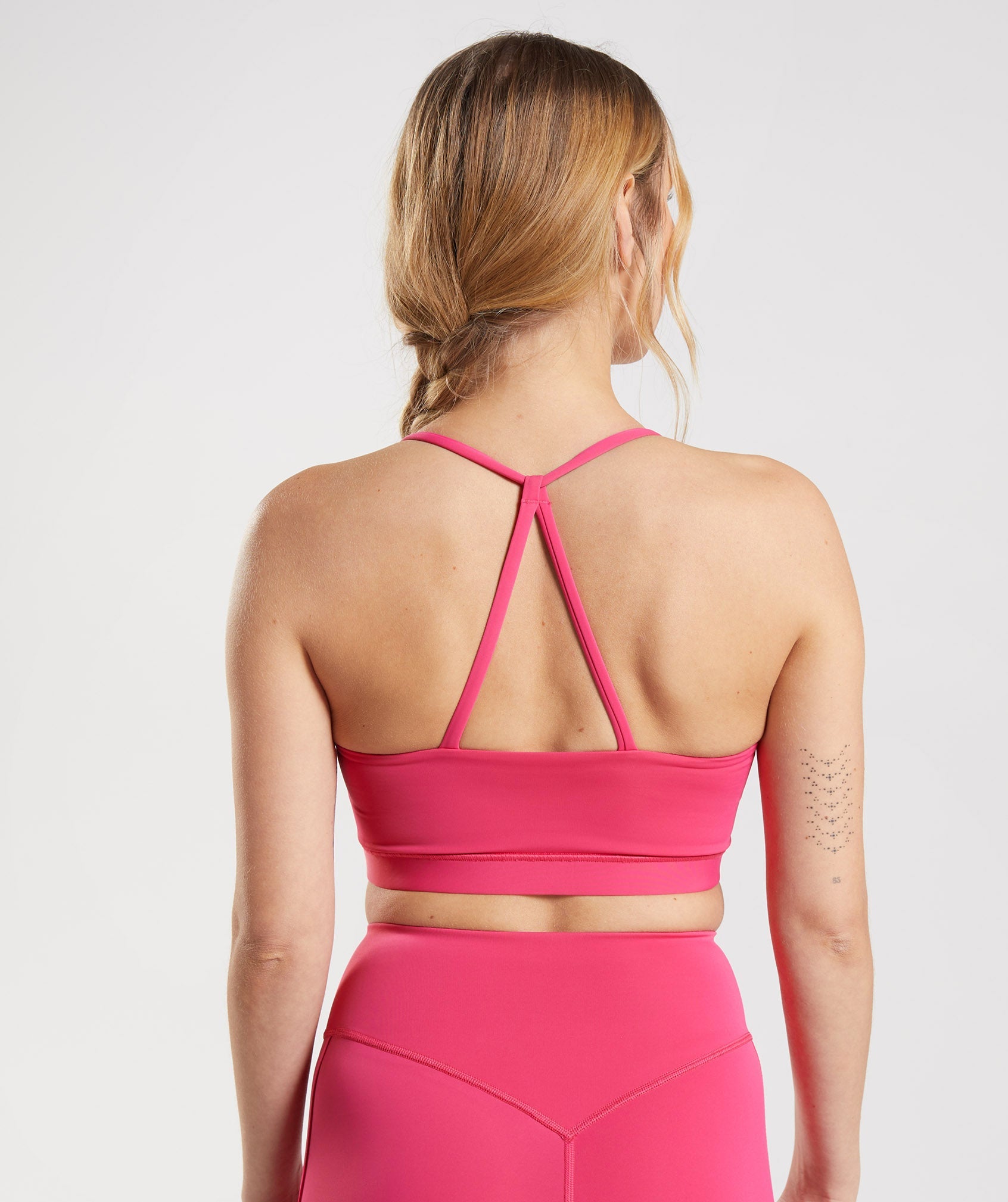 Studio Sports Bra in Hibiscus Pink - view 2