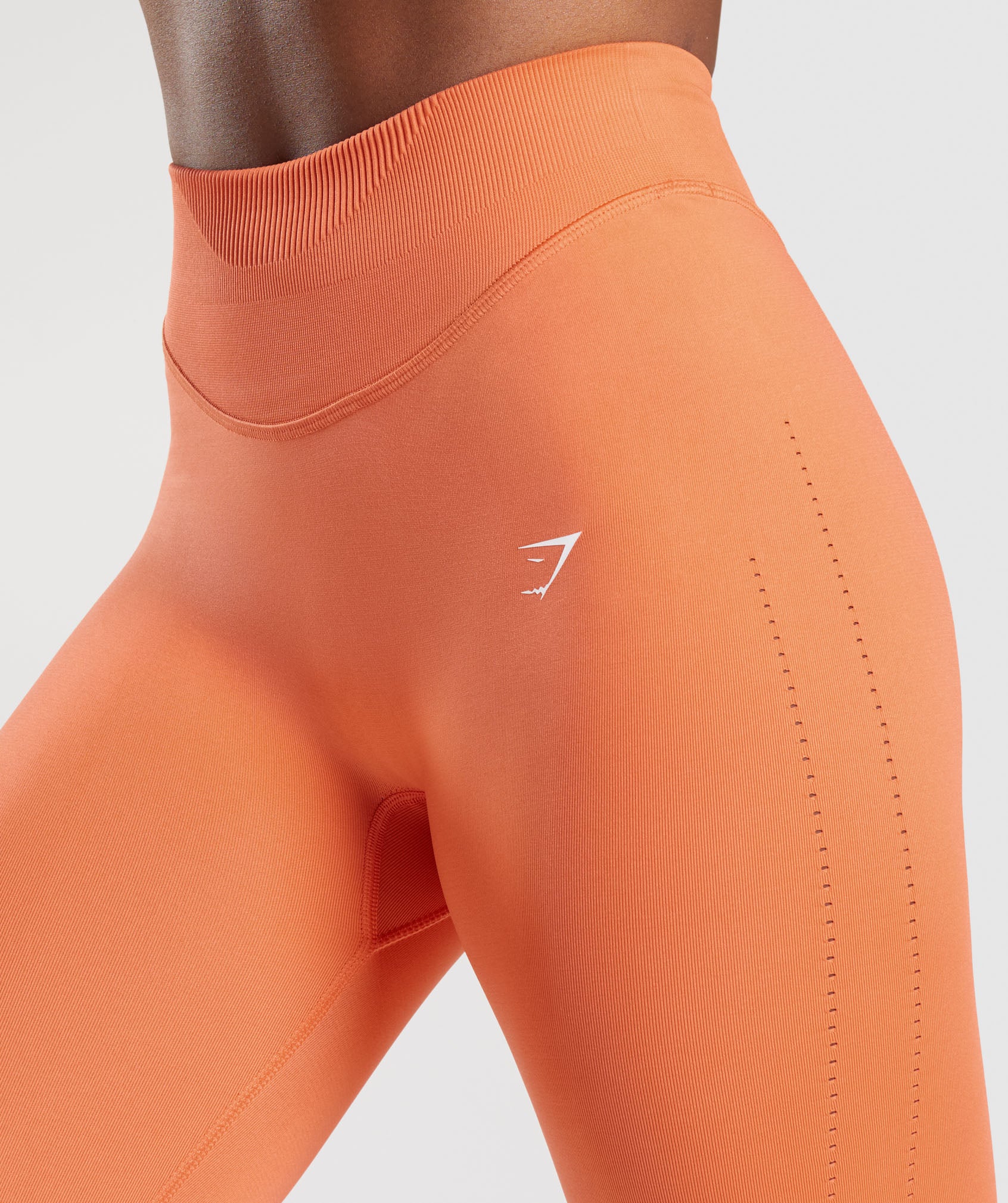 Sweat Seamless Leggings in Aerospace Orange - view 4