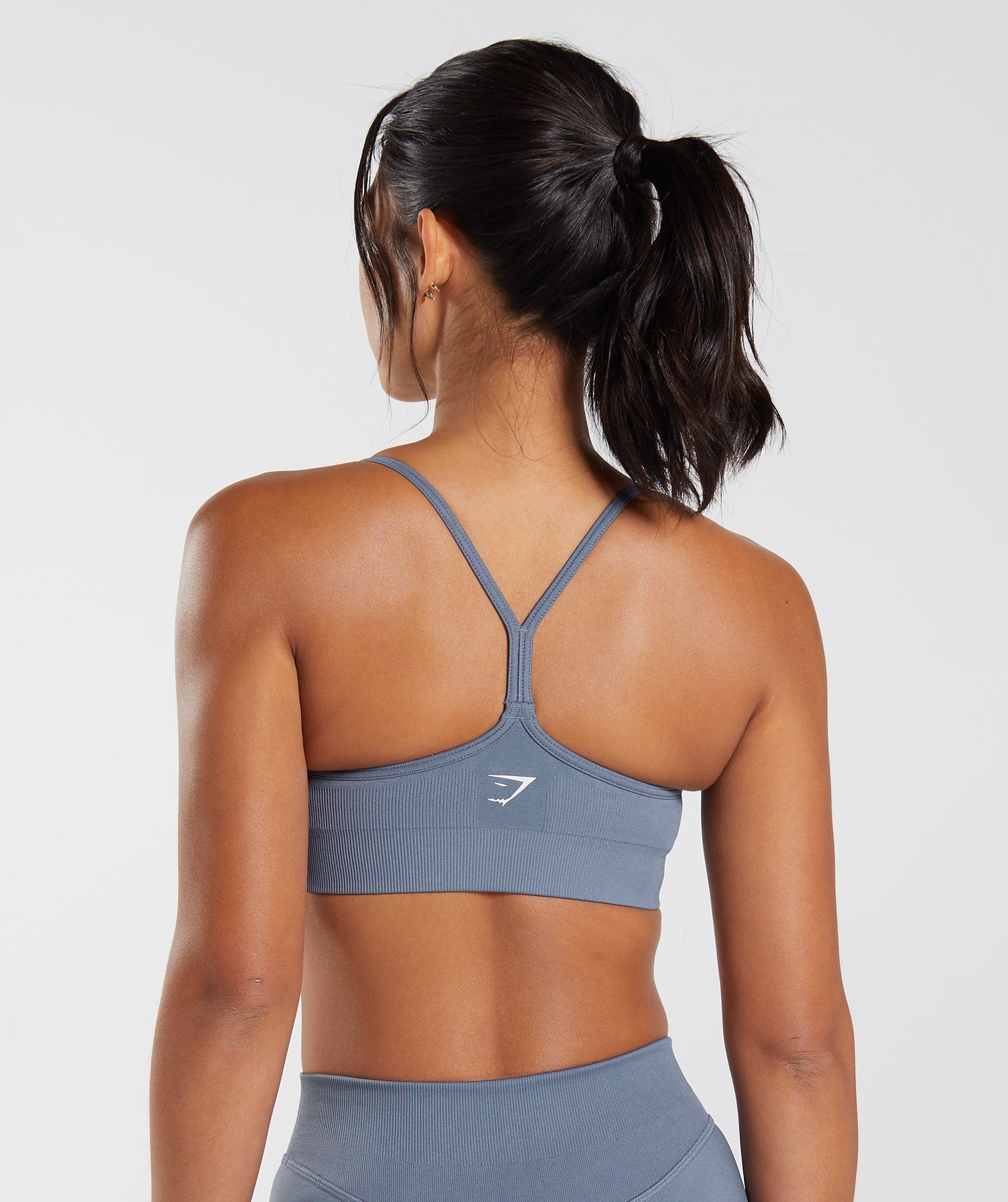 Sweat Seamless Sports Bra in Evening Blue - view 2