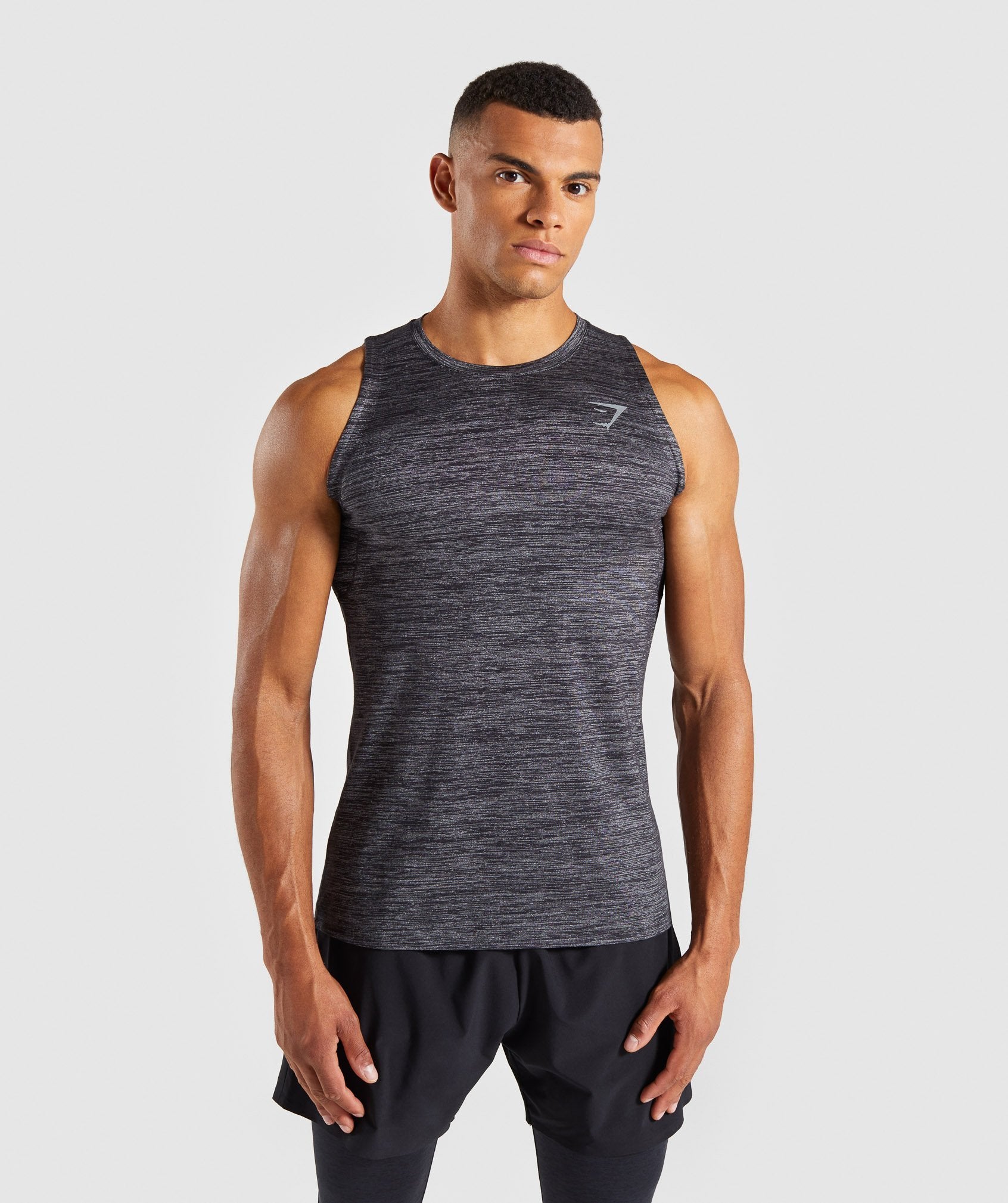 Swerve Tank in Black Marl - view 1