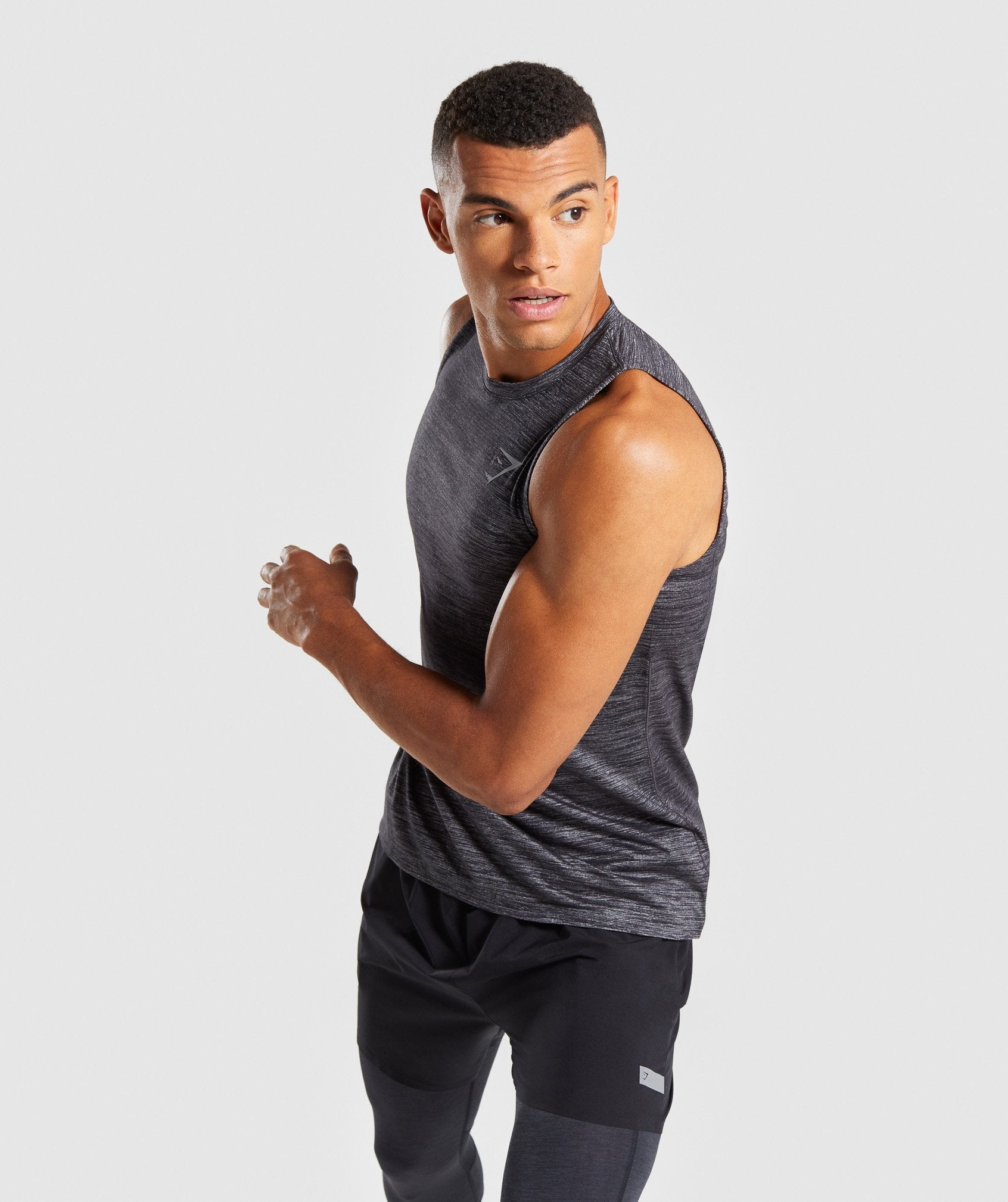 Swerve Tank in Black Marl - view 3