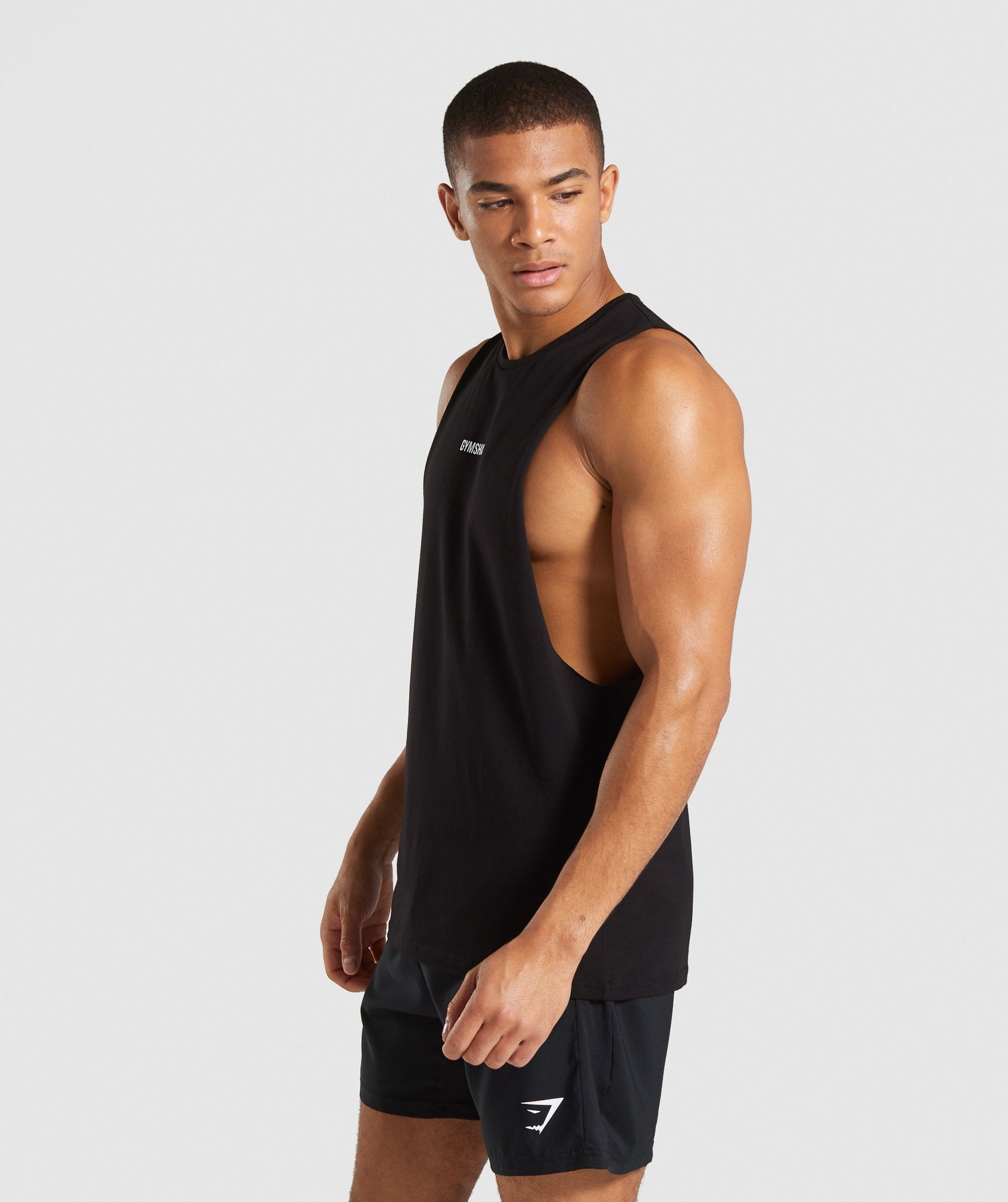 TPT Drop Armhole T-Shirt in Black - view 3
