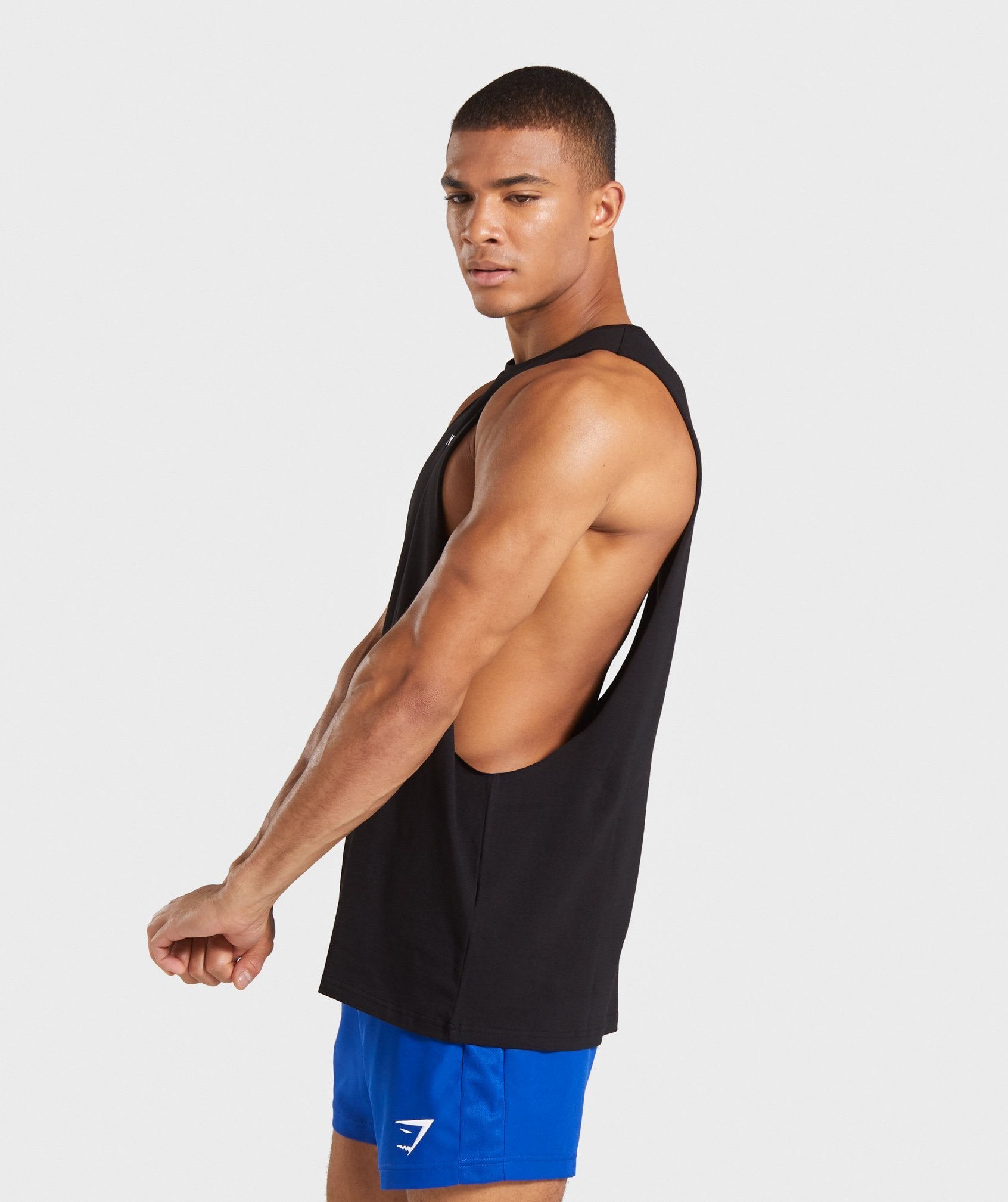 TPT Loose Drop Arm Tank in Black - view 3