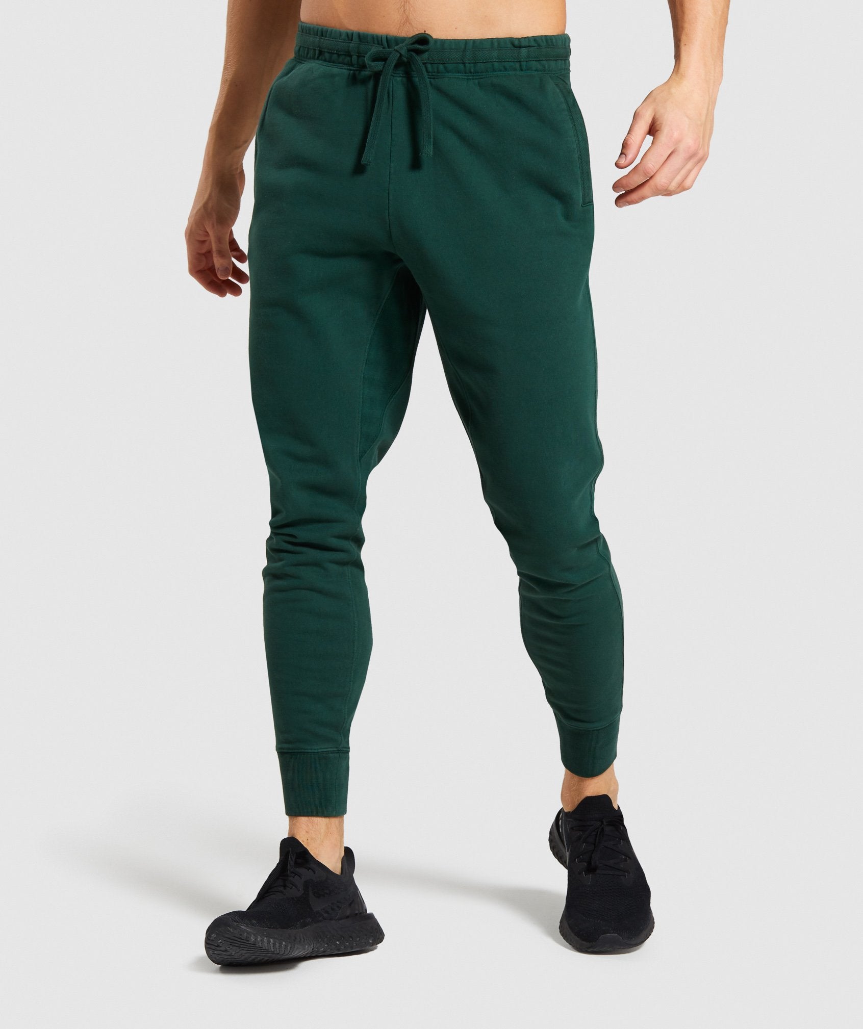 Gymshark Track Joggers - Green Image A