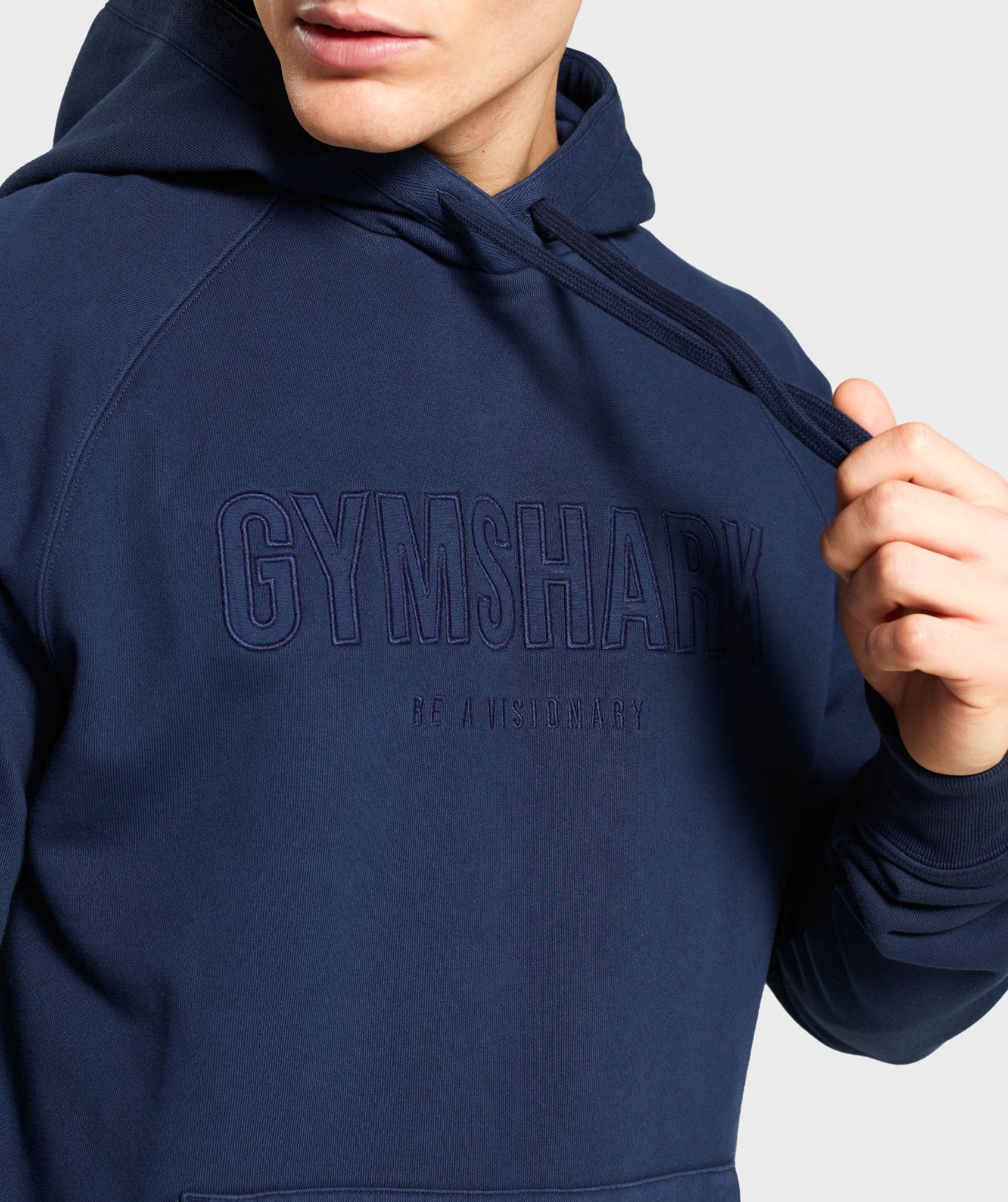 Gymshark Track Hoodie - Blue Image D1