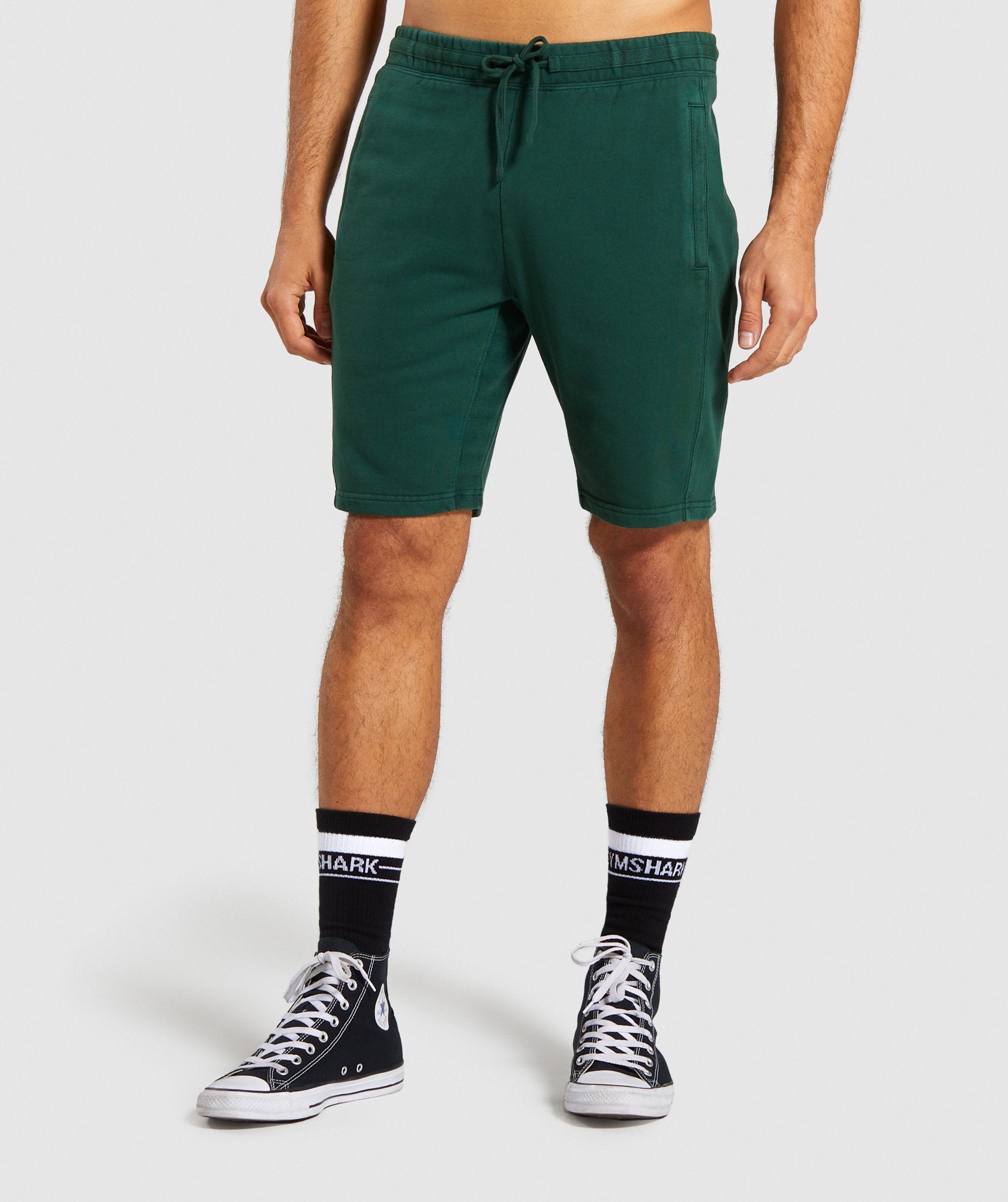 Gymshark Track Shorts - Green Image A