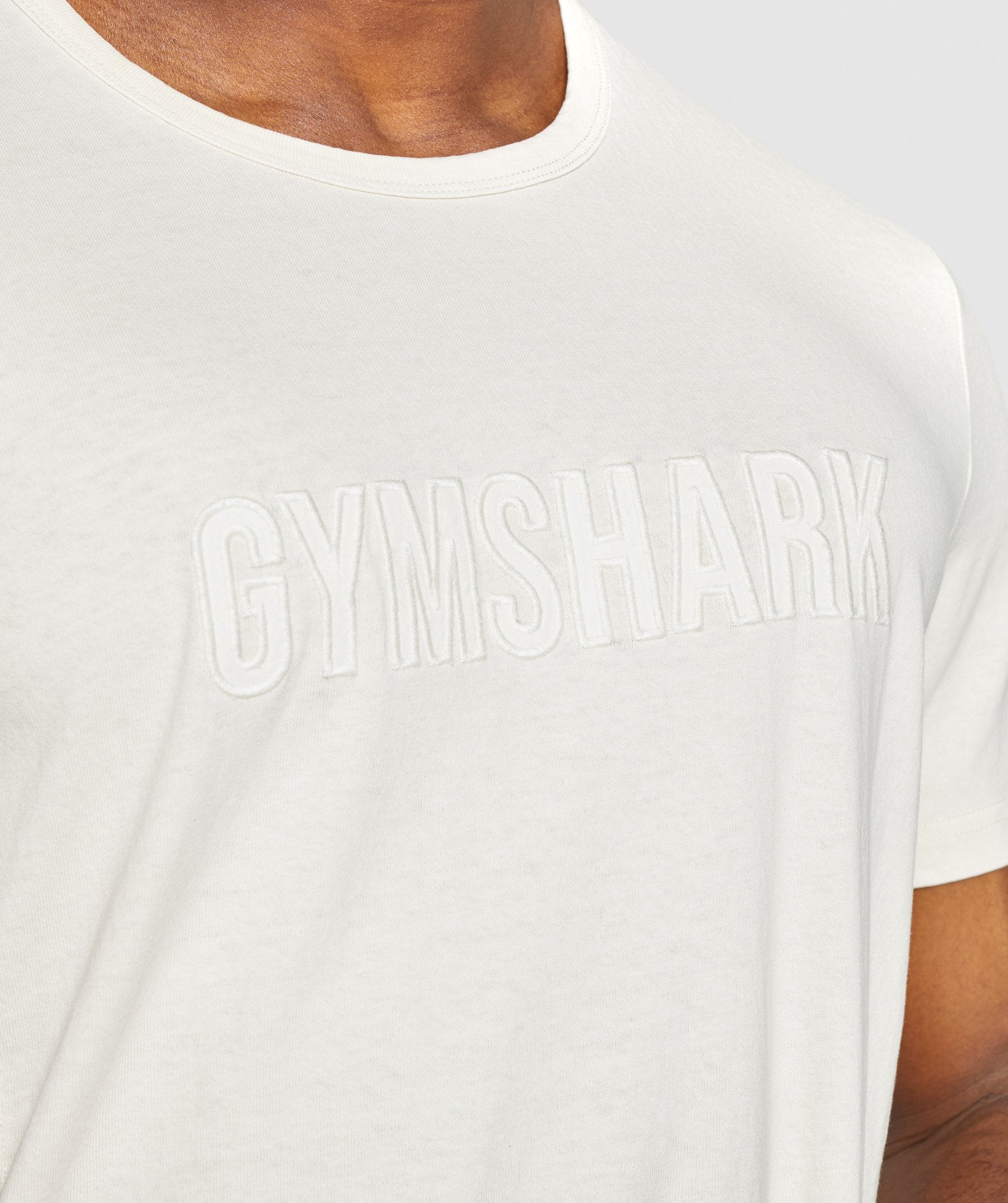 Gymshark Track T-Shirt - White Image D2