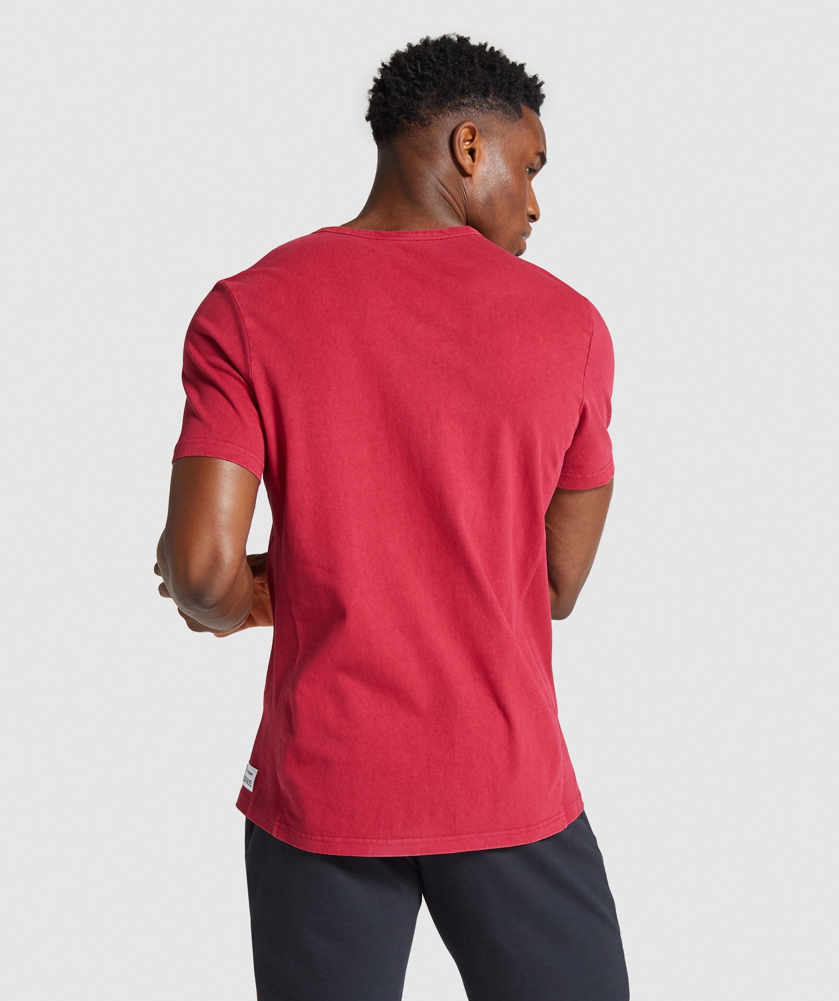 Gymshark Track T-Shirt - Red Image B