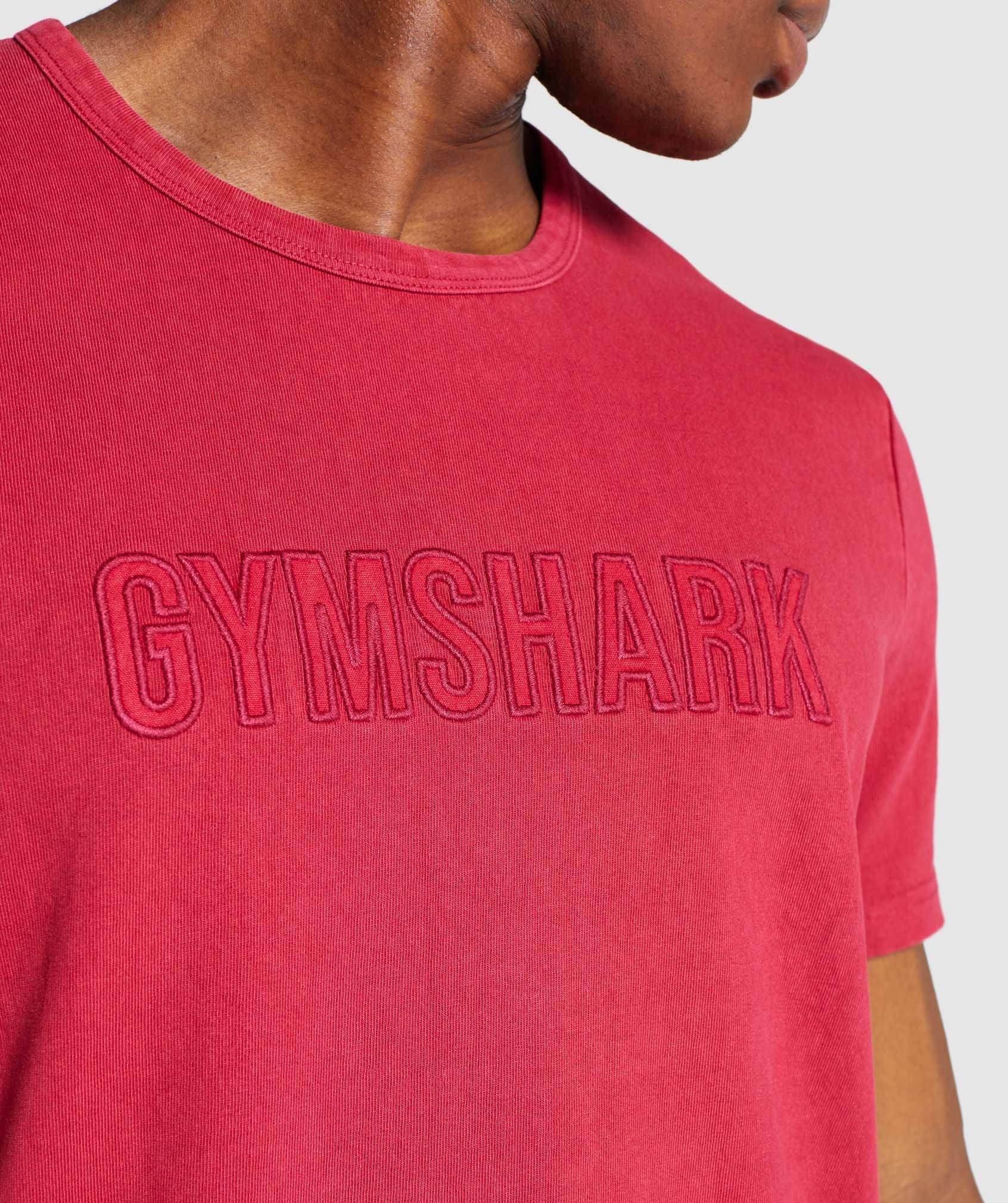 Gymshark Track T-Shirt - Red Image D1