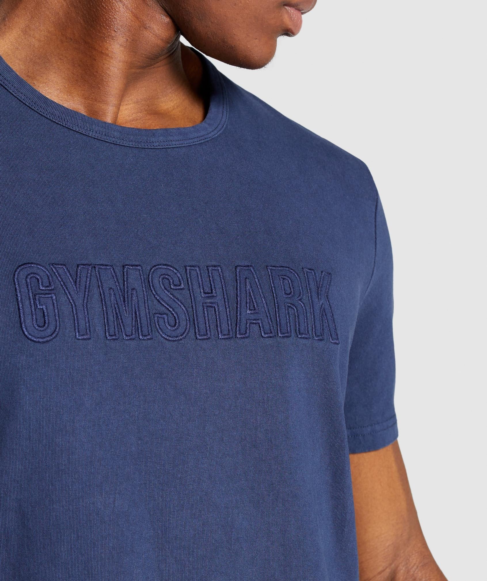 Gymshark Track T-Shirt - Blue Image D1