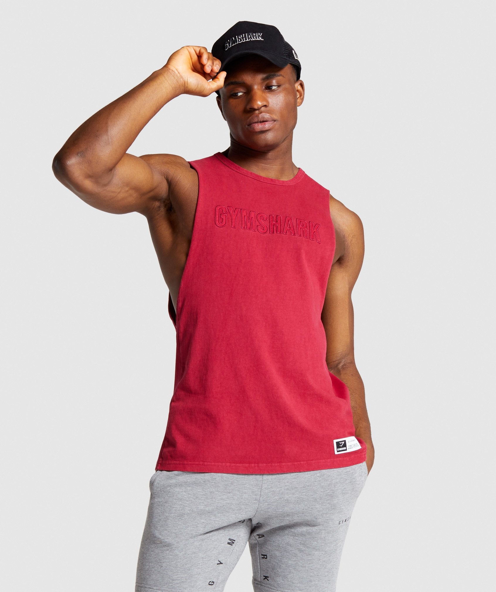 Gymshark Track Tank - Red Image A