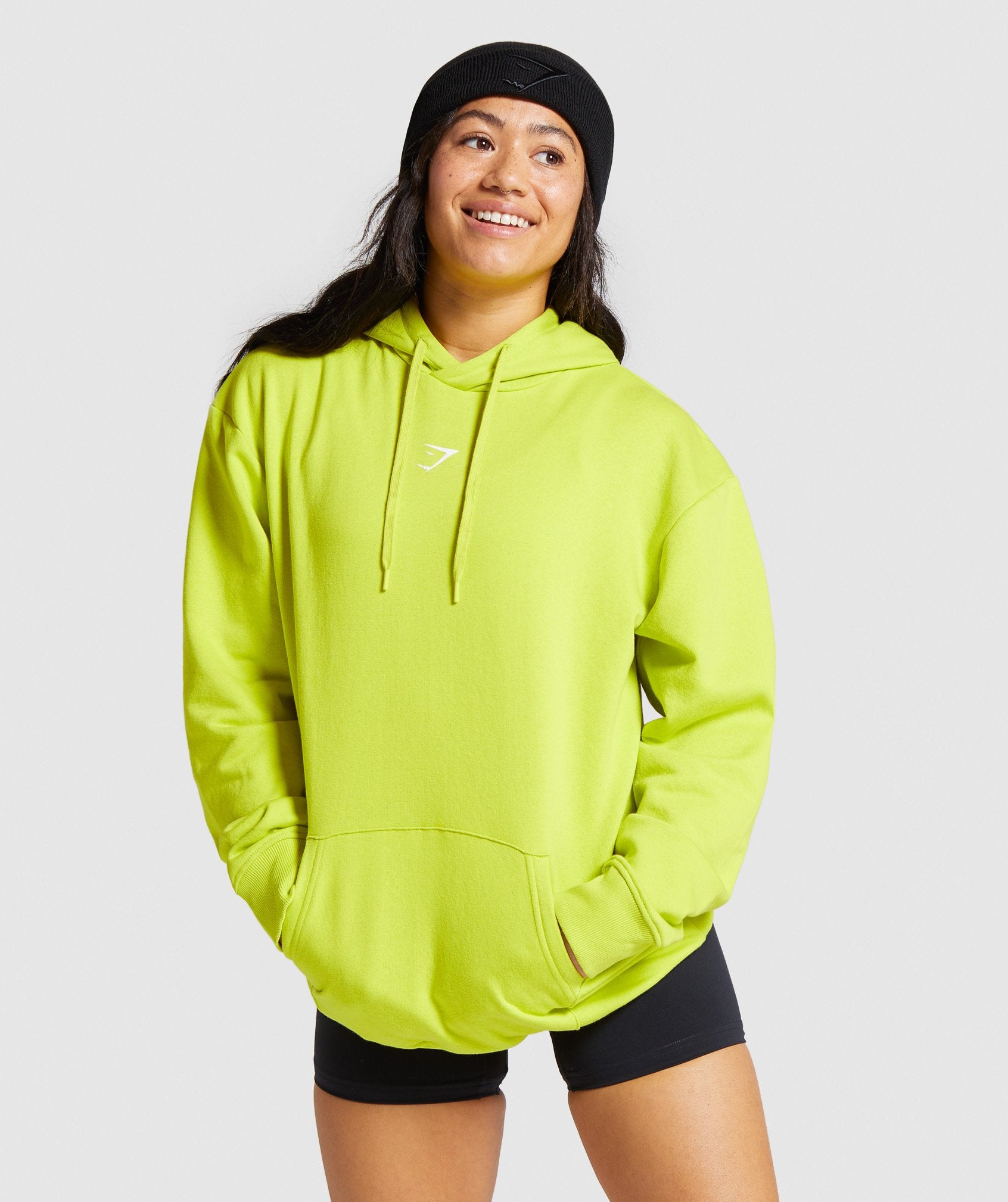 Training Oversized Hoodie in Lime - view 1