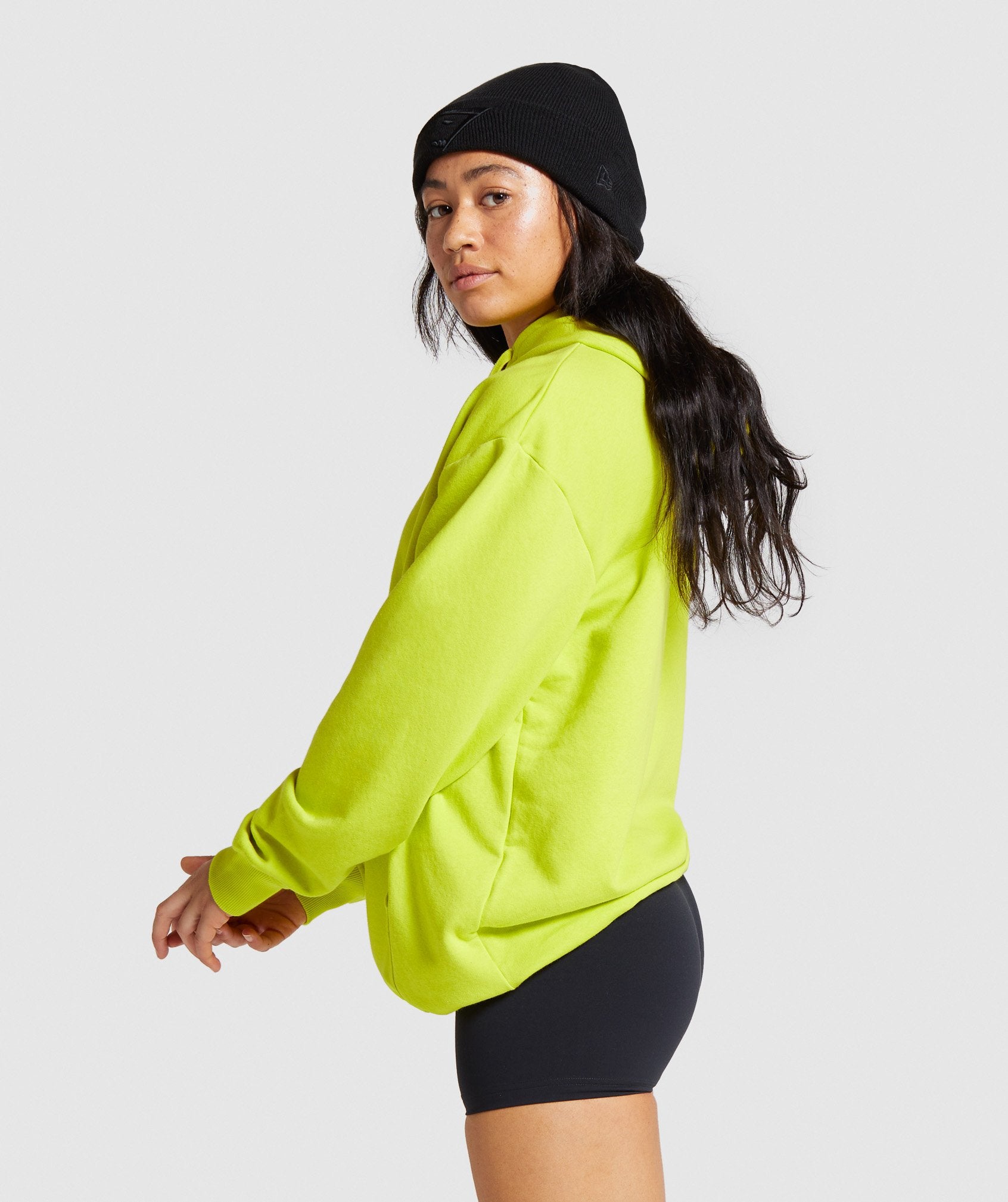 Training Oversized Hoodie in Lime - view 3