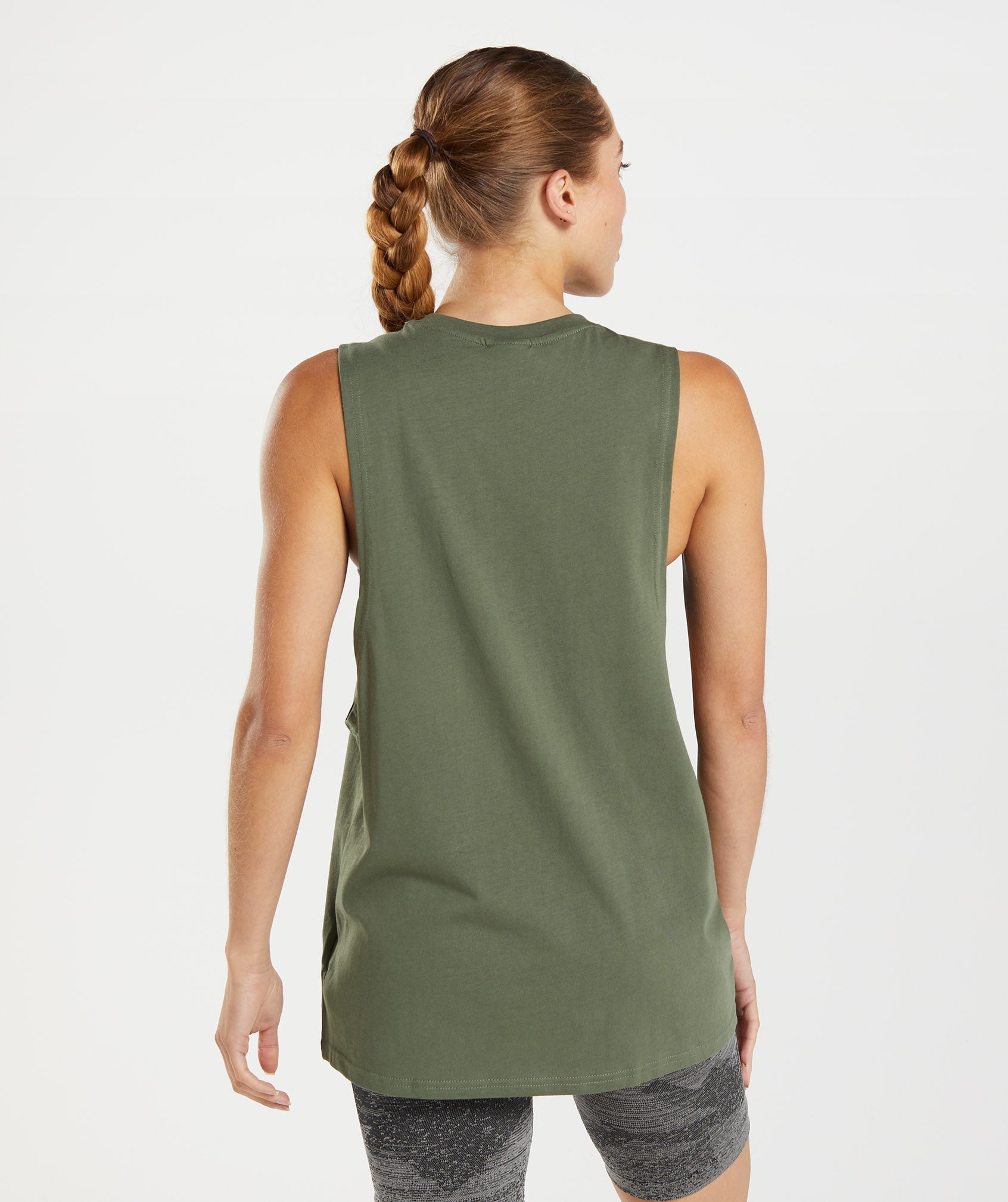 Training Drop Arm Tank in Core Olive - view 2