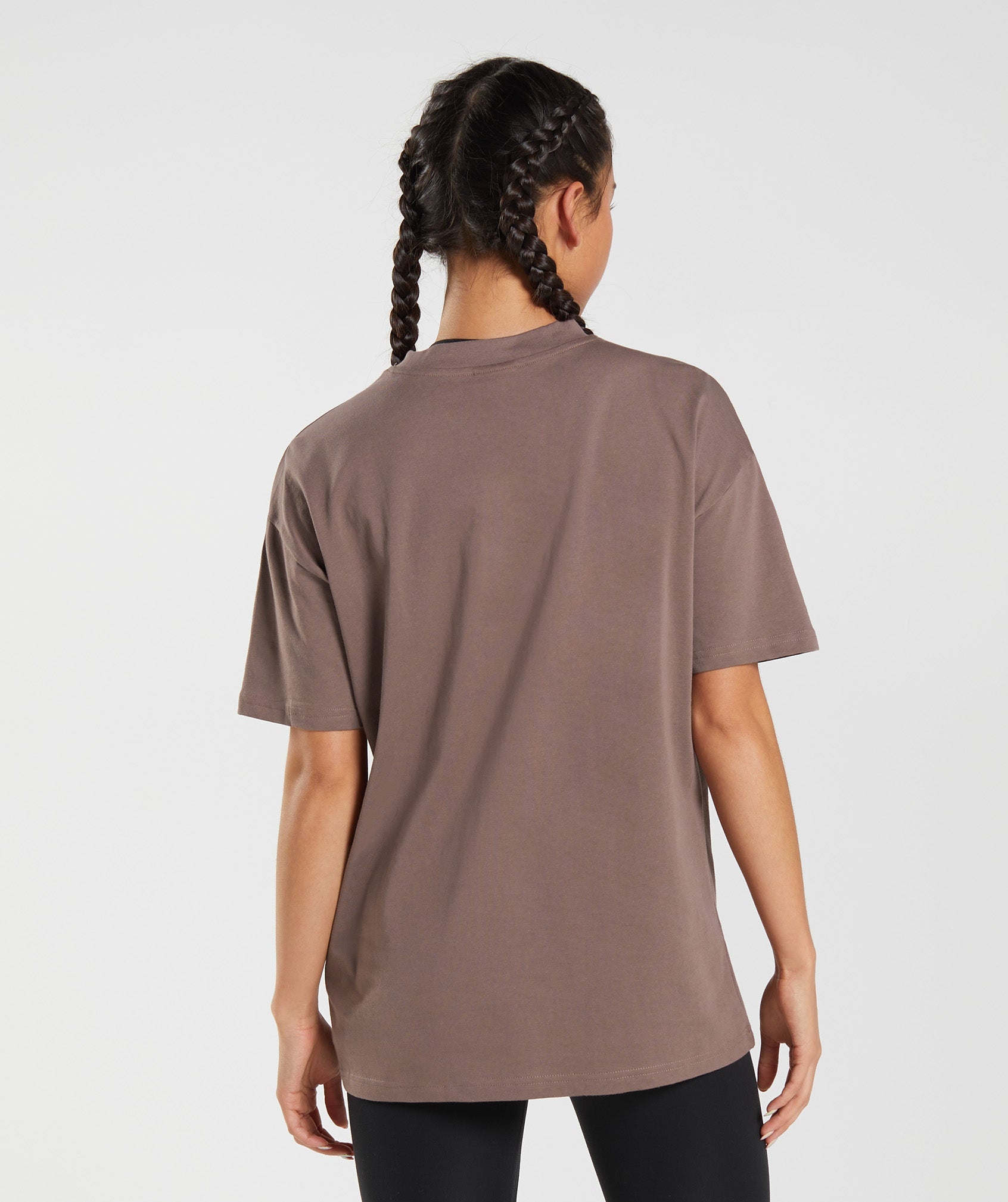 Training Oversized T-Shirt in Truffle Brown - view 2
