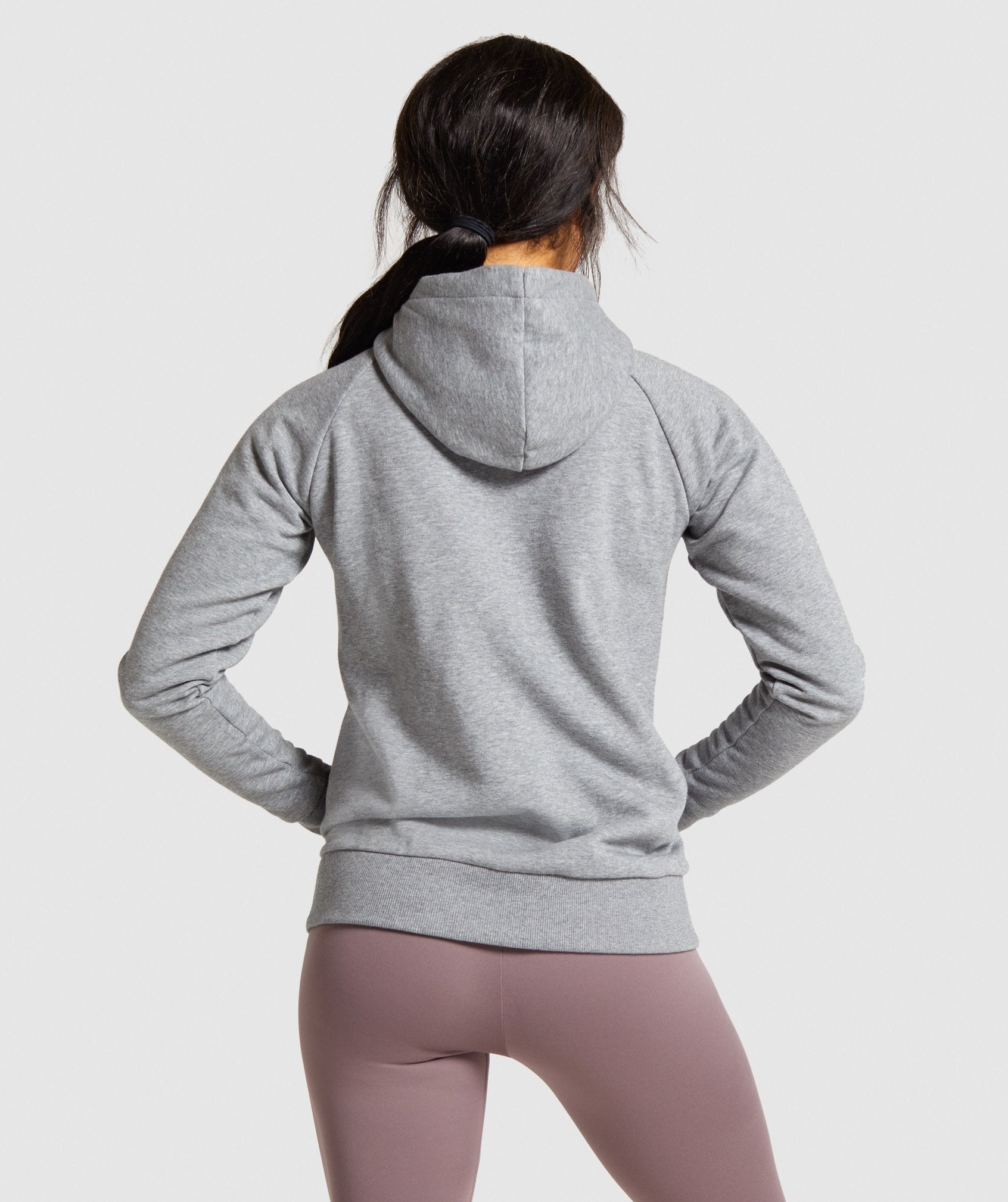 Training Zip Up Hoodie in Charcoal Marl