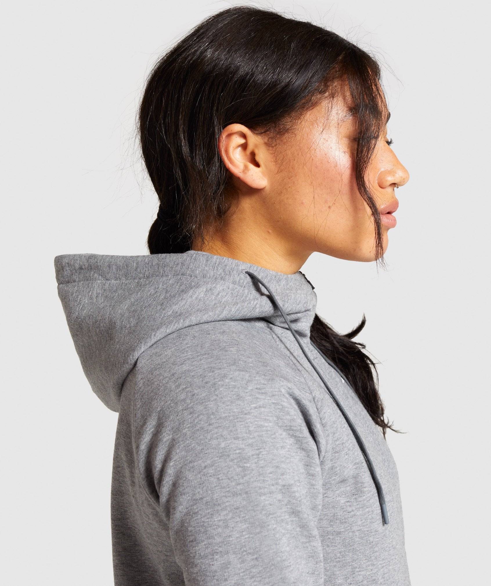 Training Zip Up Hoodie in Charcoal Marl