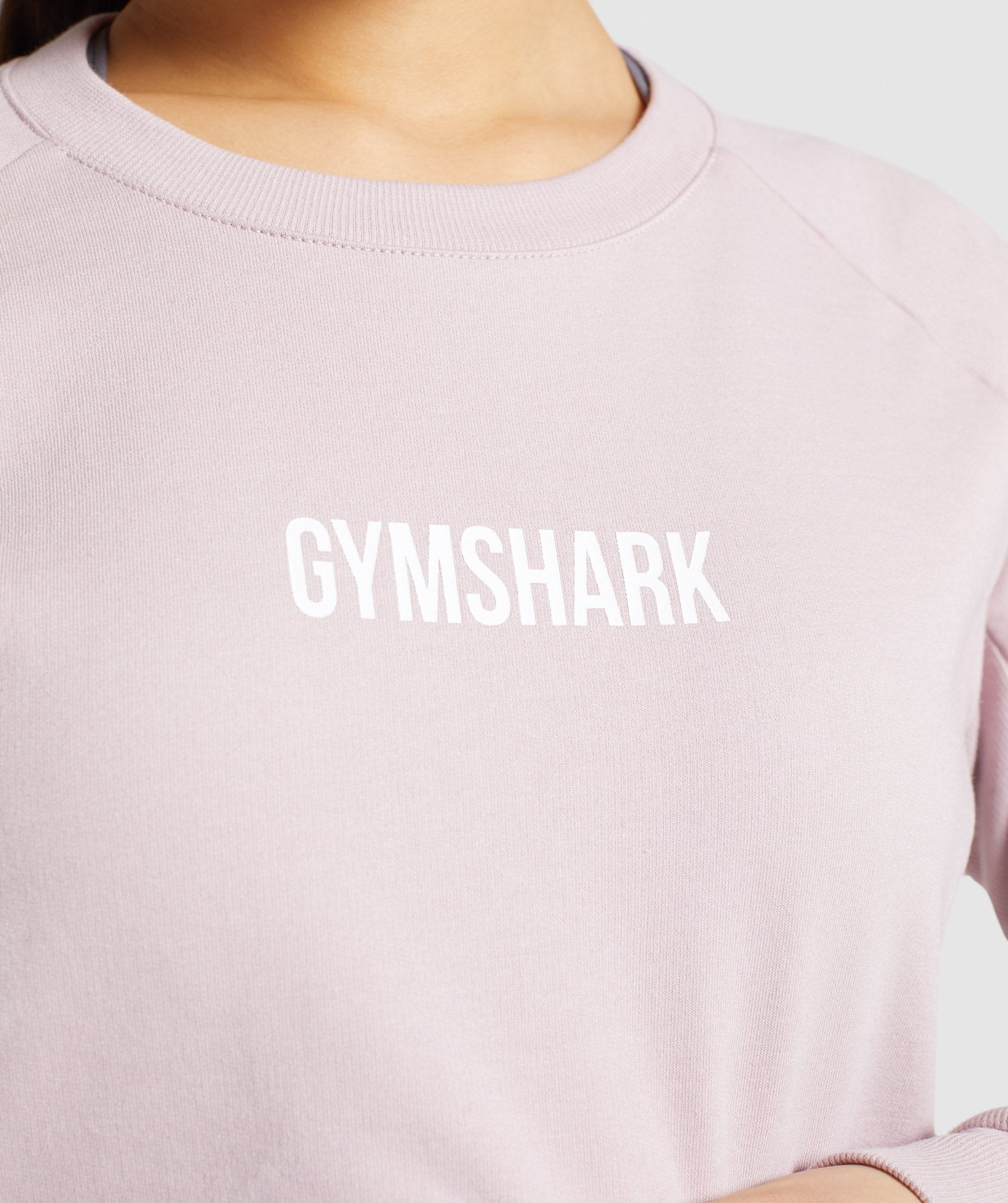 Gymshark Training Cropped Sweater - Pink Image D2