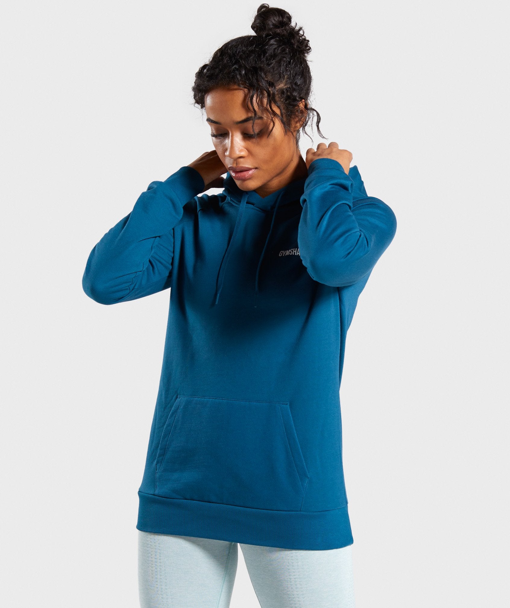 Gymshark Training Hoodie - Teal Image A