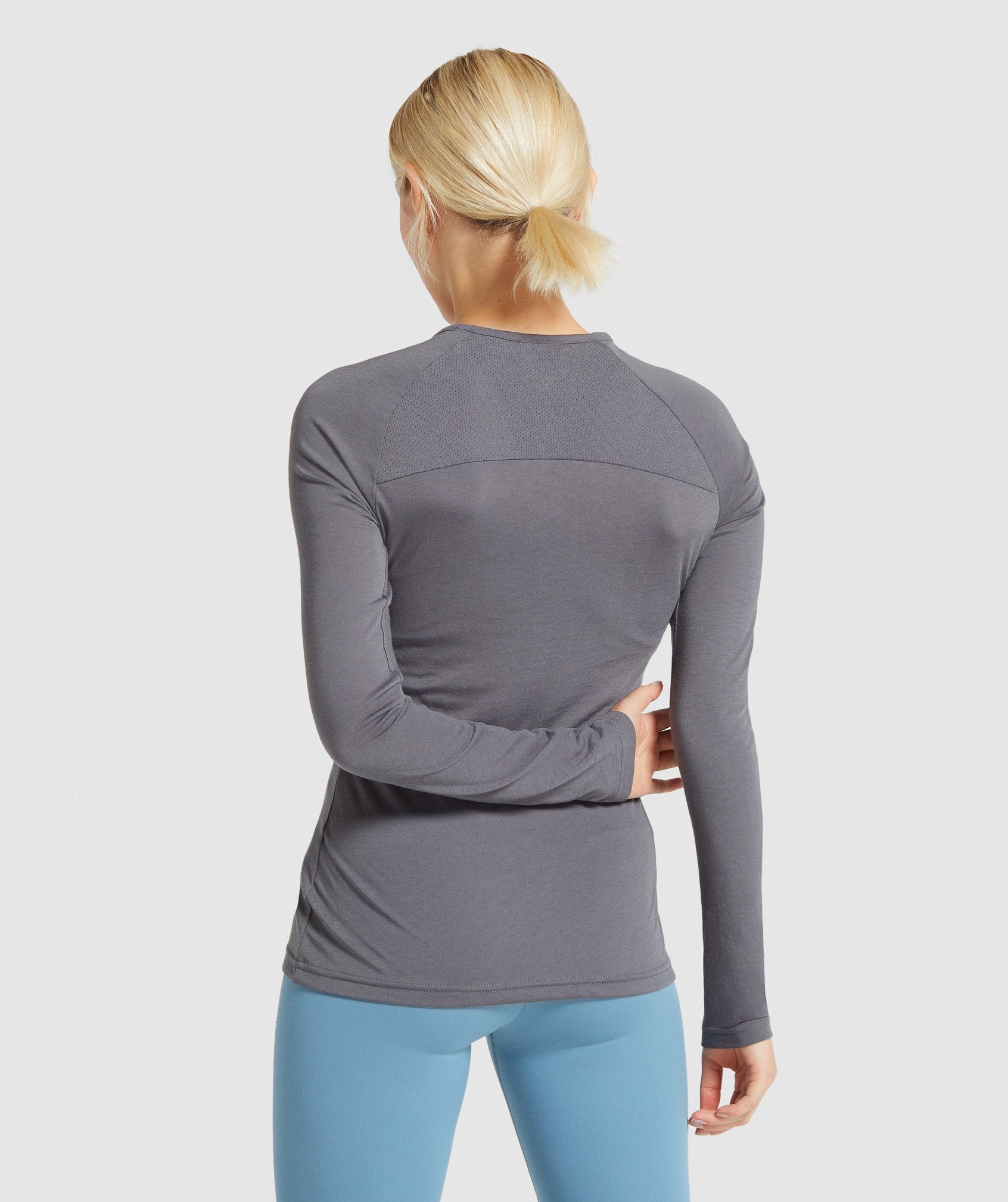 Gymshark Training Long Sleeve Top - Charcoal Image B