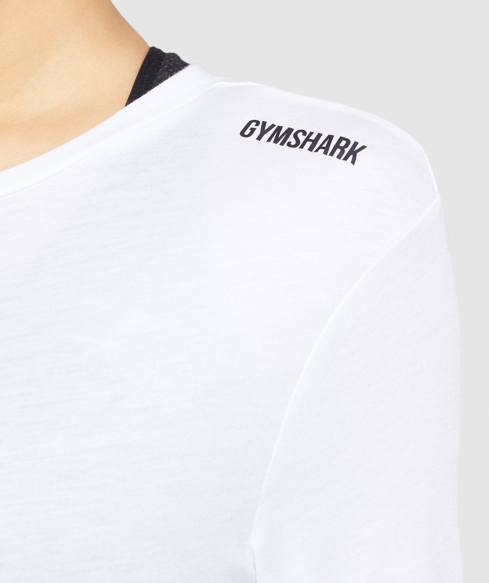 Gymshark Training Oversized Long Sleeve Tee - White Image D1