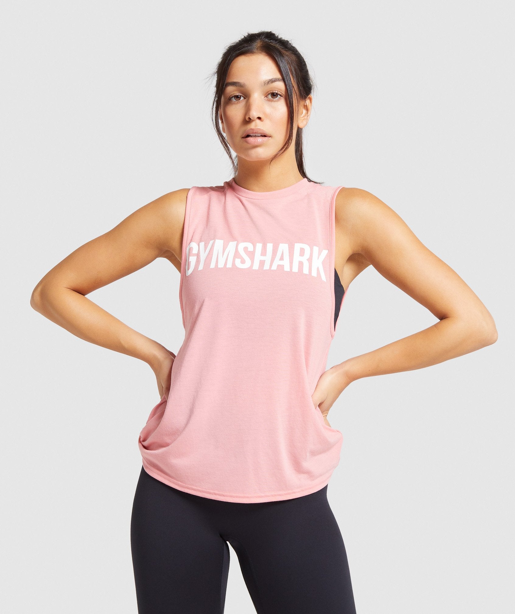 Gymshark Training Oversized Tank - Coral Image A