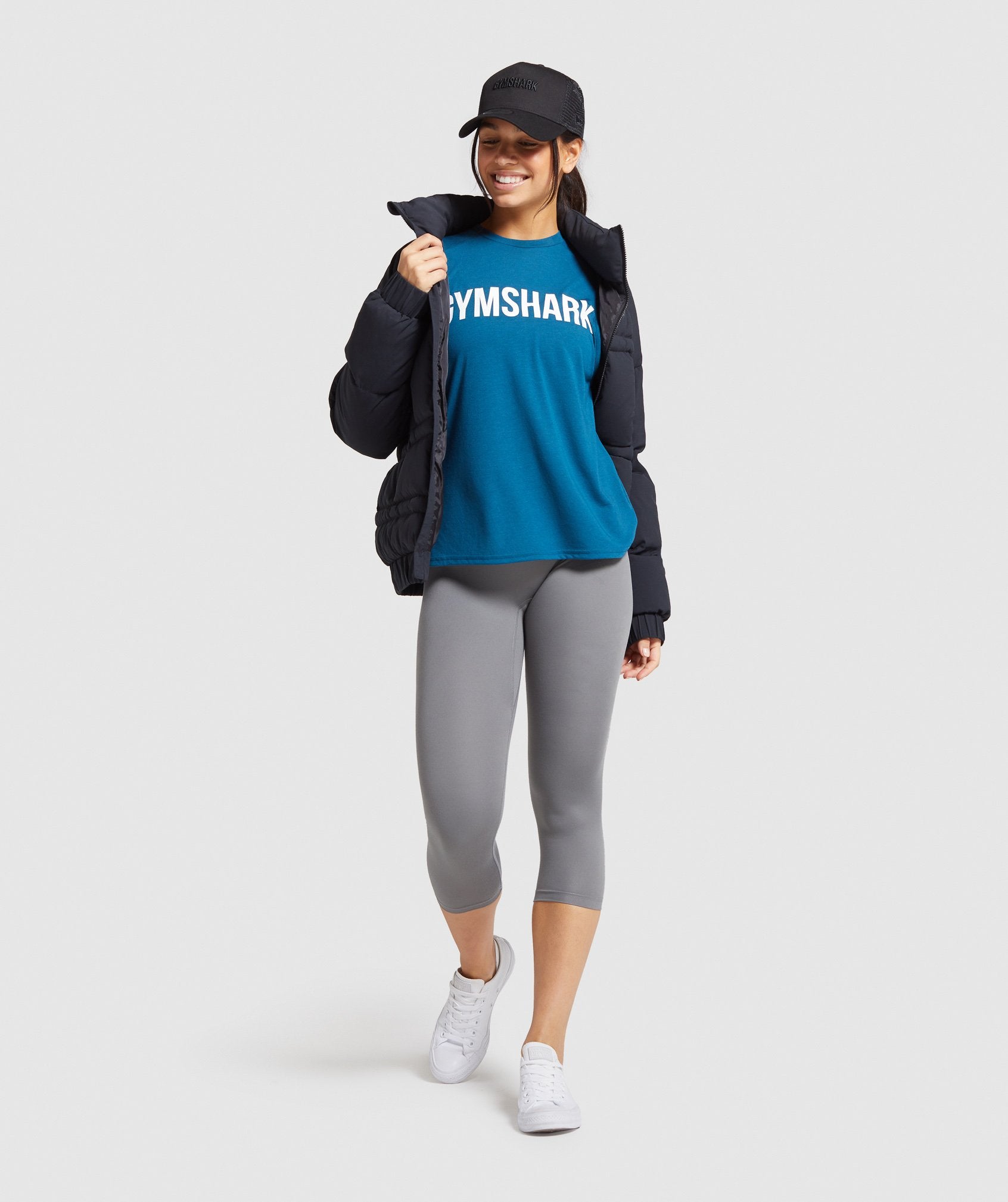 Gymshark Training Oversized Tank - Teal Image D