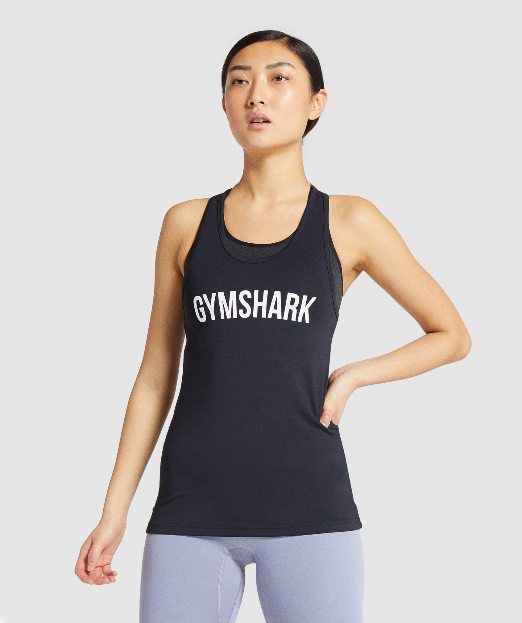 Gymshark Training Vest - Black Image A