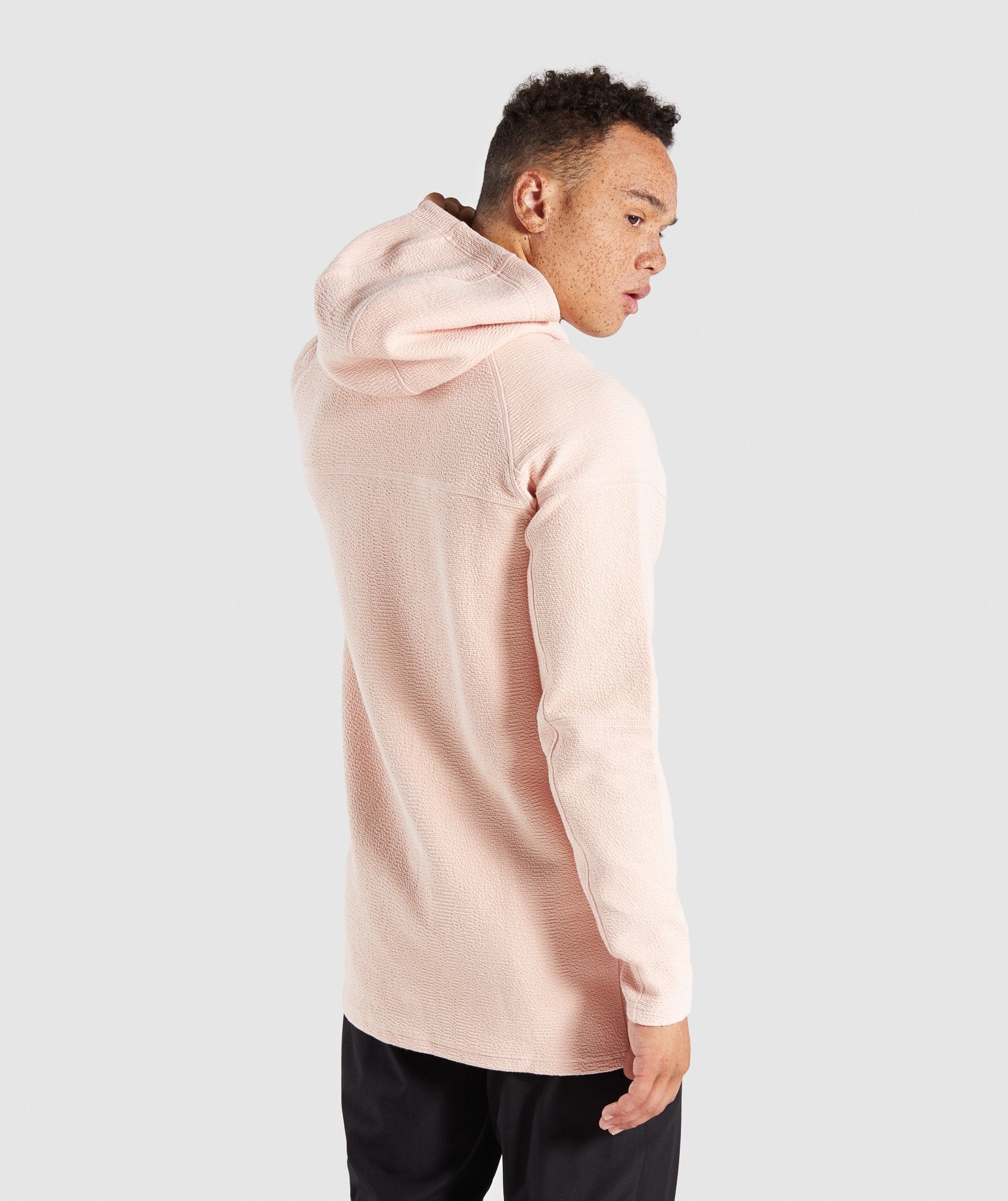 Textured Pullover in Blush Nude - view 2