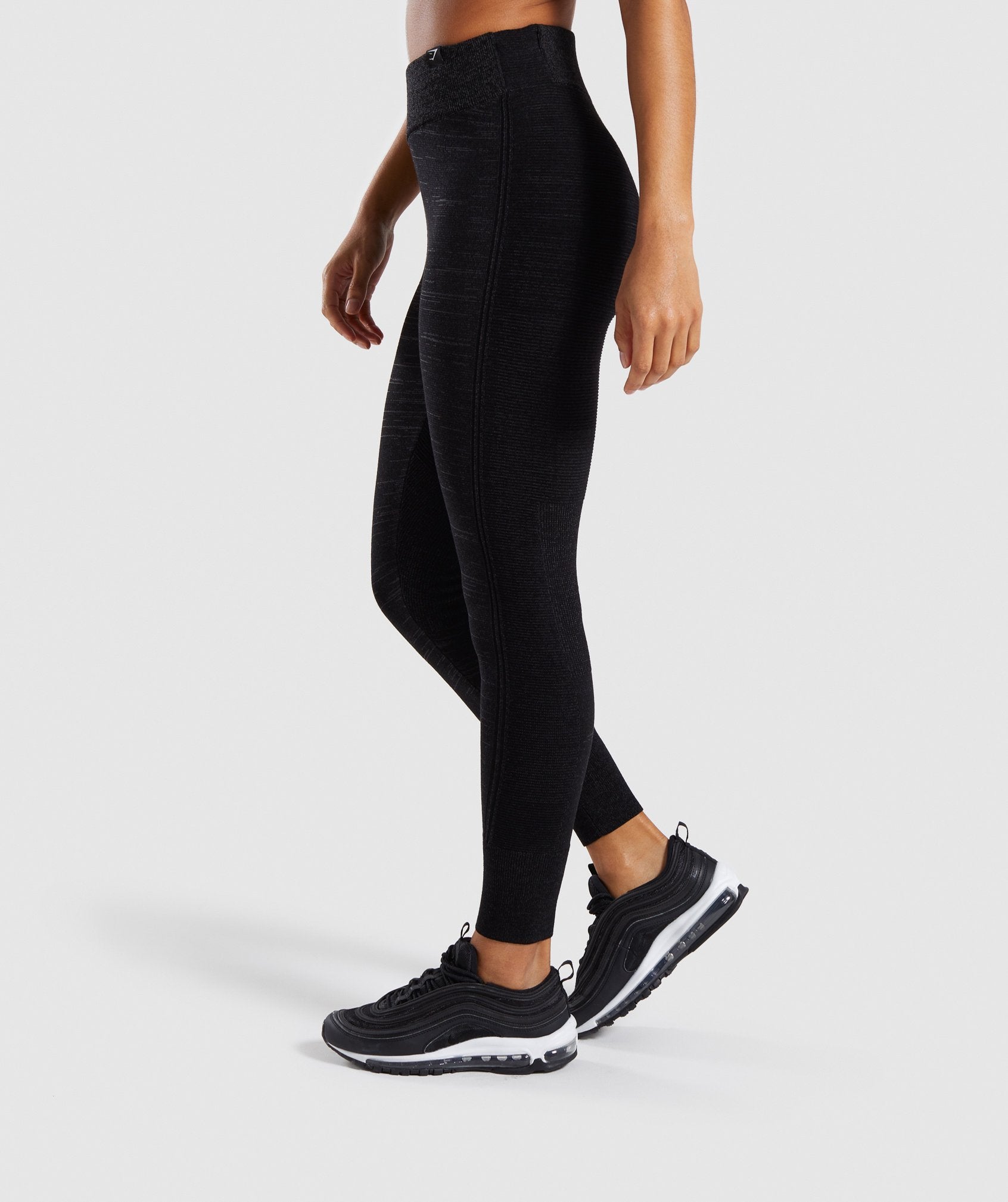 Time Out Knit Joggers in Black Marl - view 3