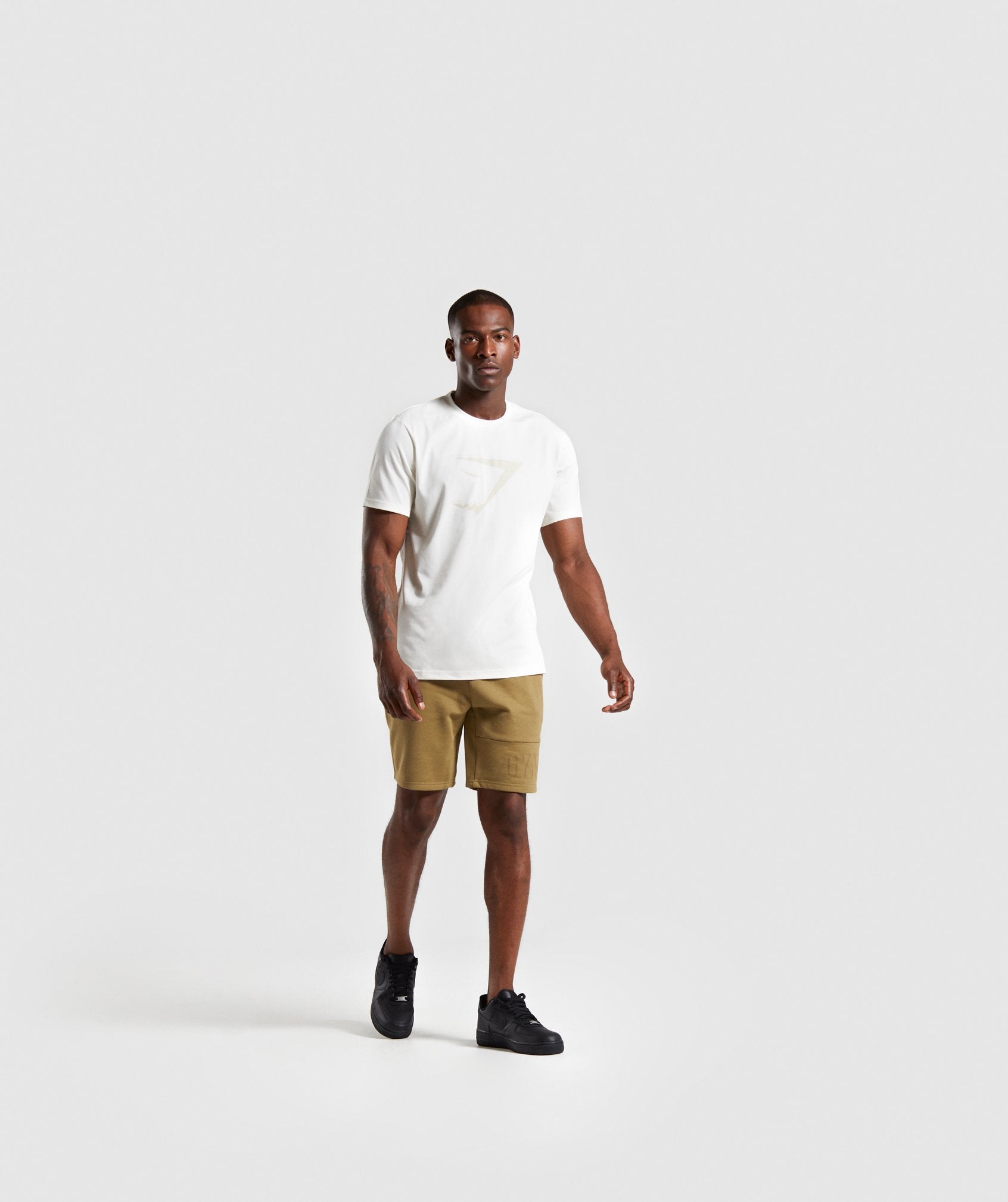 Tonal Shorts in Khaki - view 4