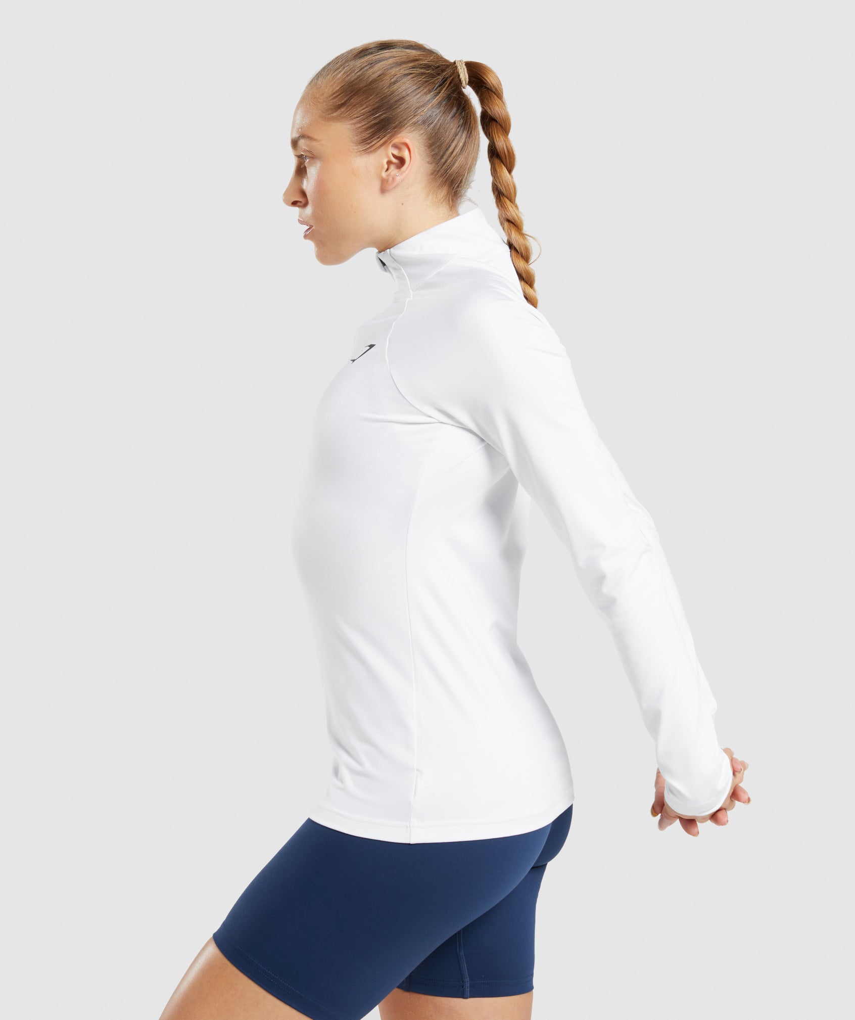 Training 1/4 Zip in White - view 3