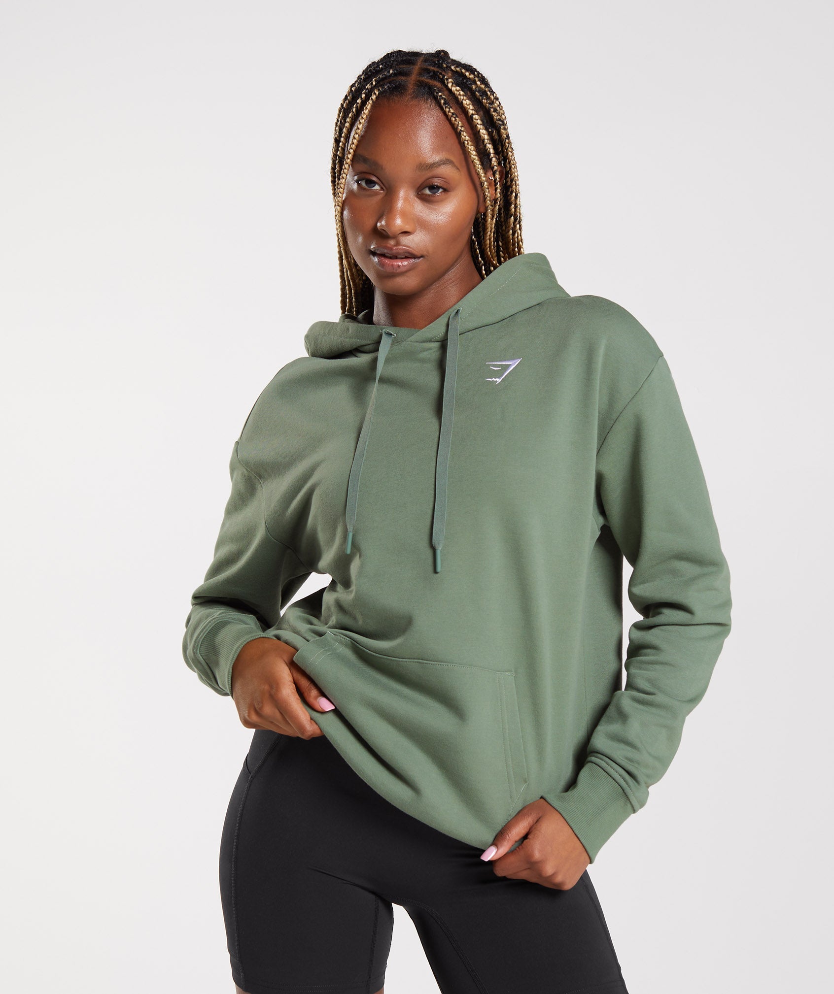 Training Oversized Hoodie in Willow Green - view 1