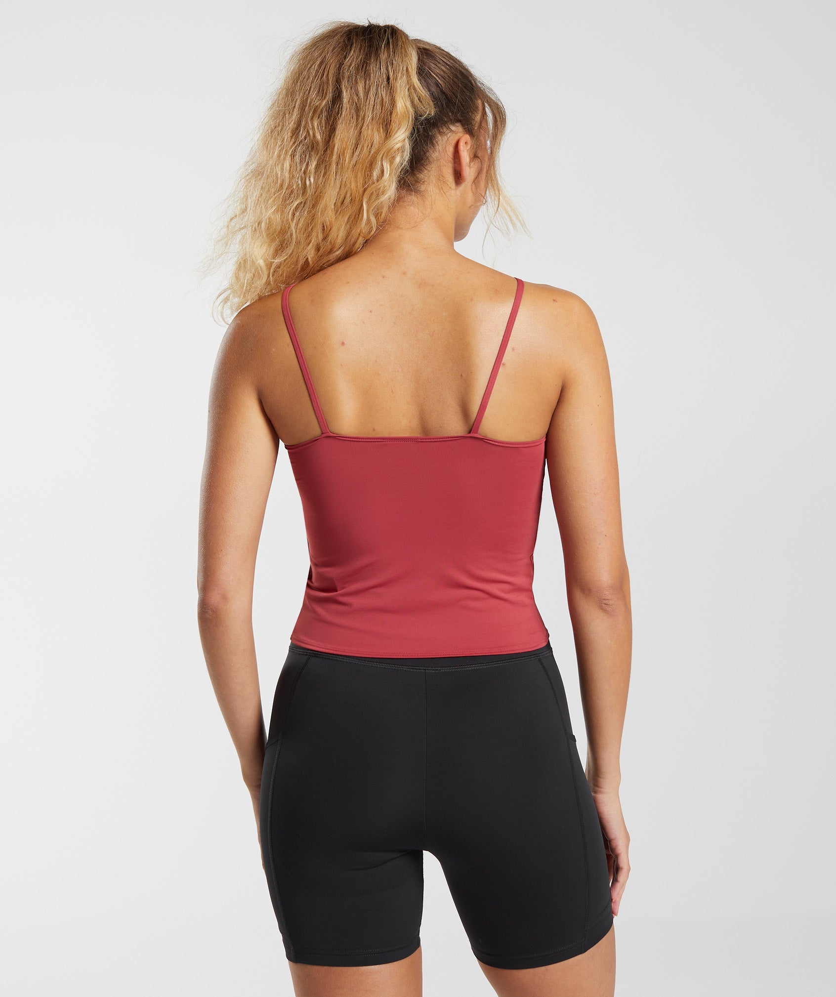 Training Cami Tank in Pomegranate Red - view 2