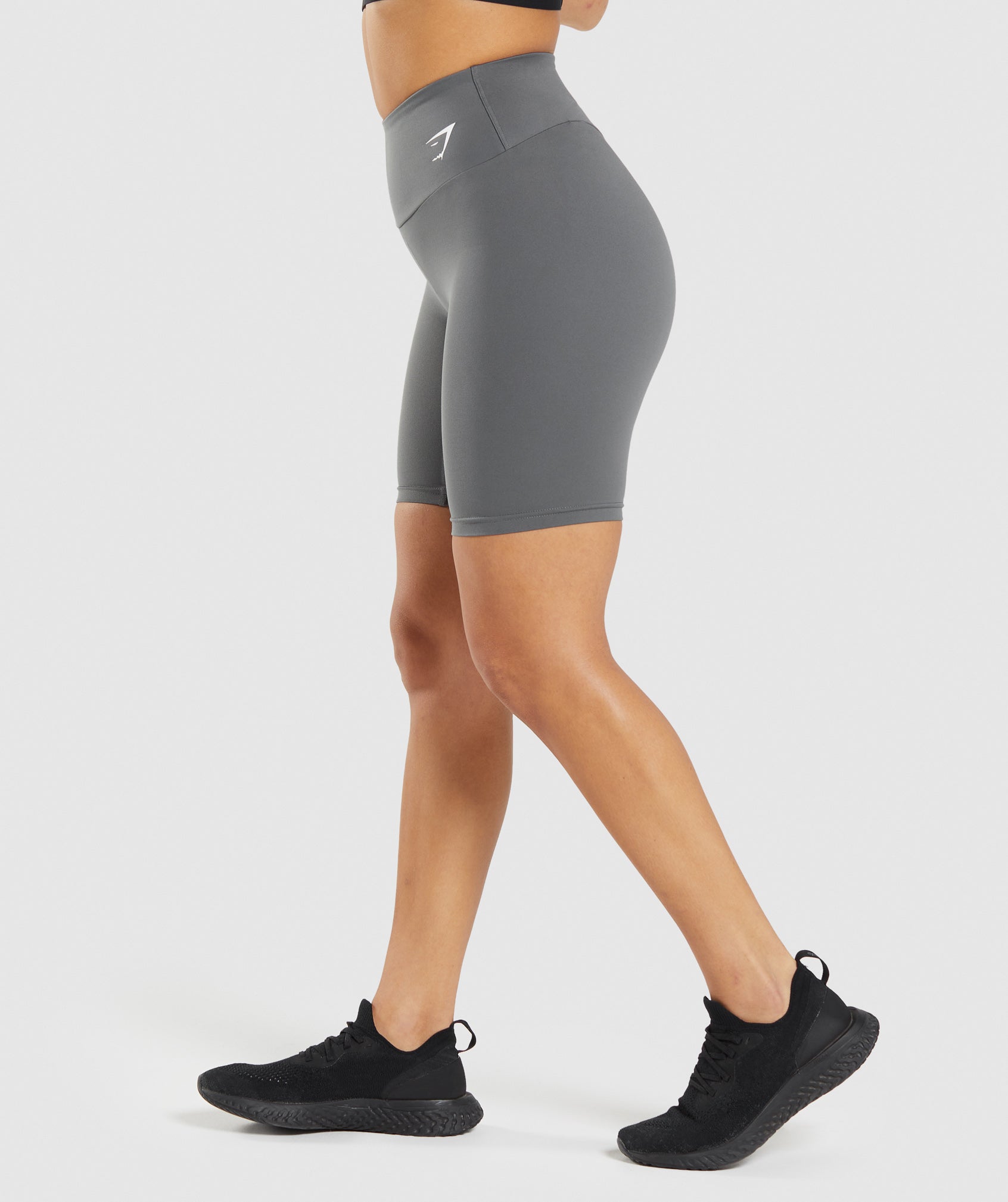 Training Cycling Shorts in Charcoal Grey - view 3