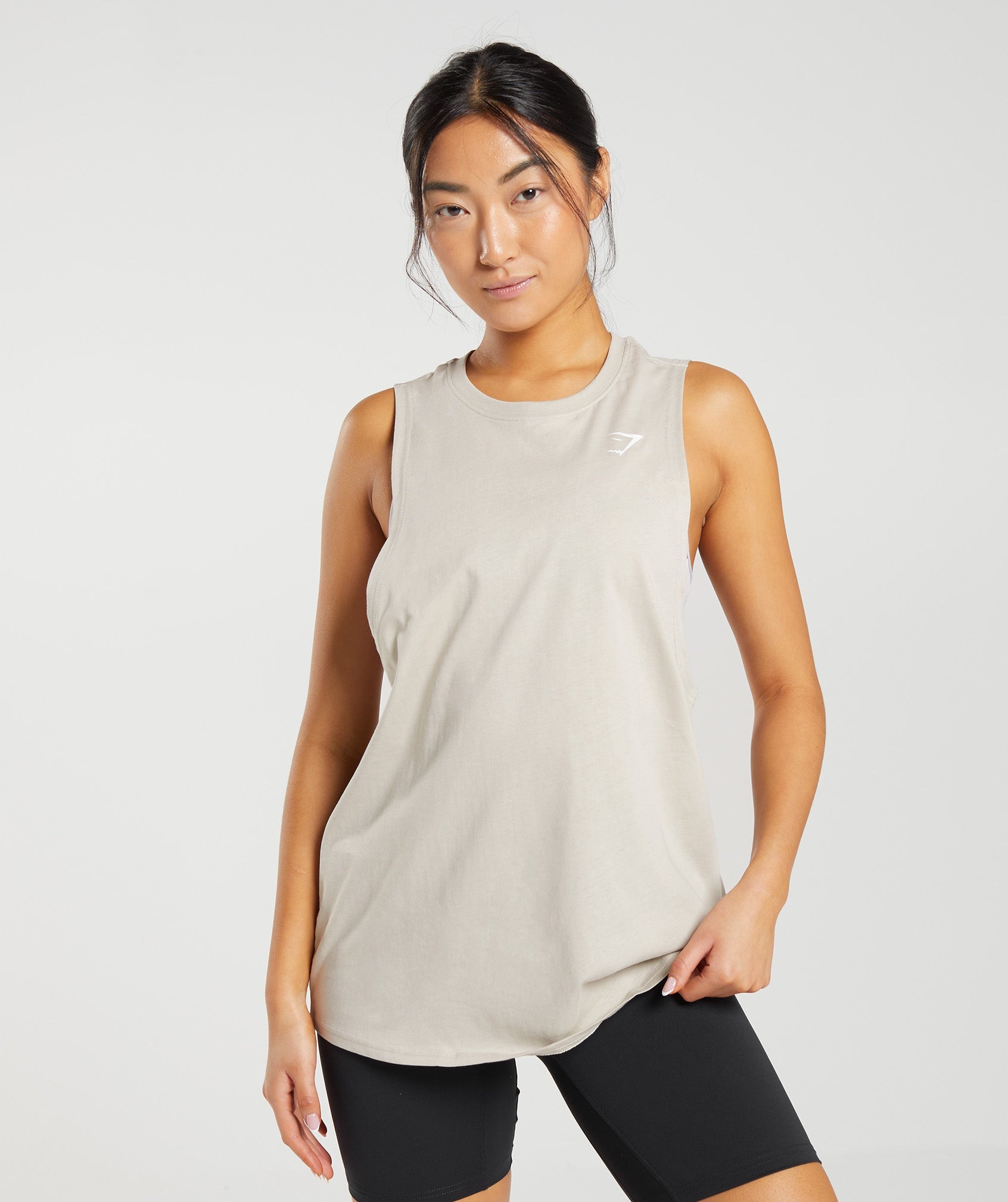 Training Drop Arm Tank in Pebble Grey - view 1