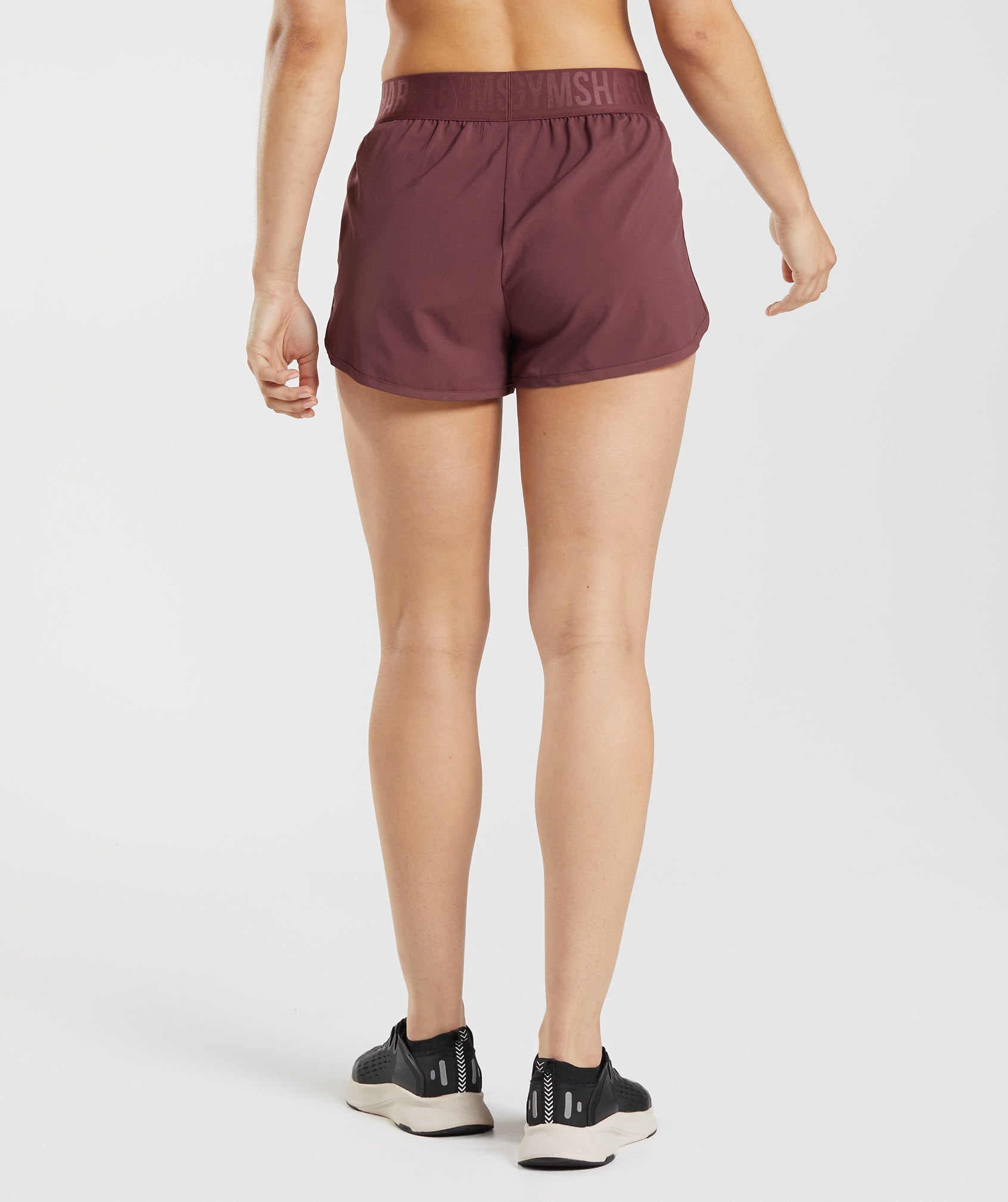 Training Loose Fit Shorts in Cherry Brown - view 2