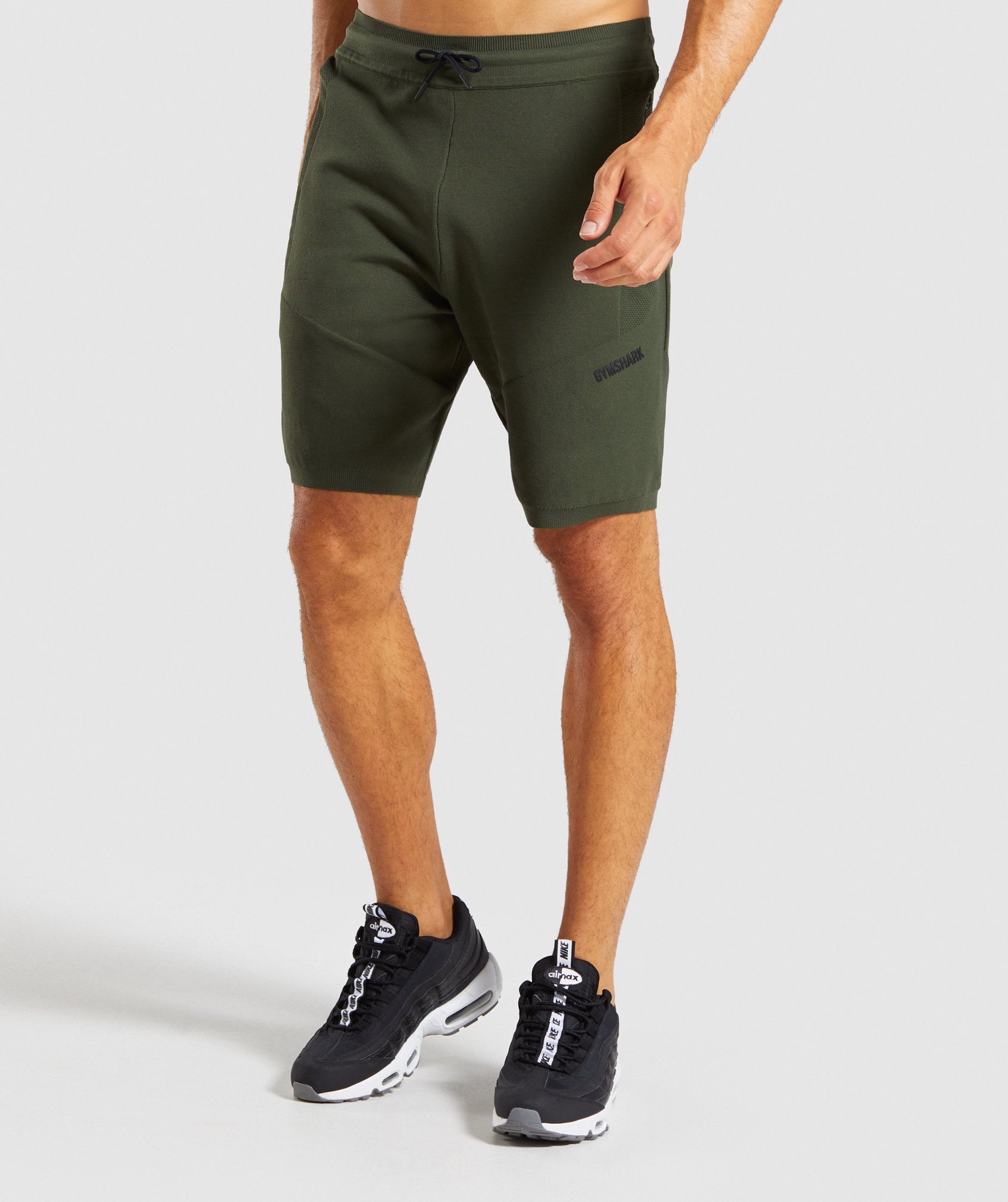 True Knit Shorts in Green - view 1