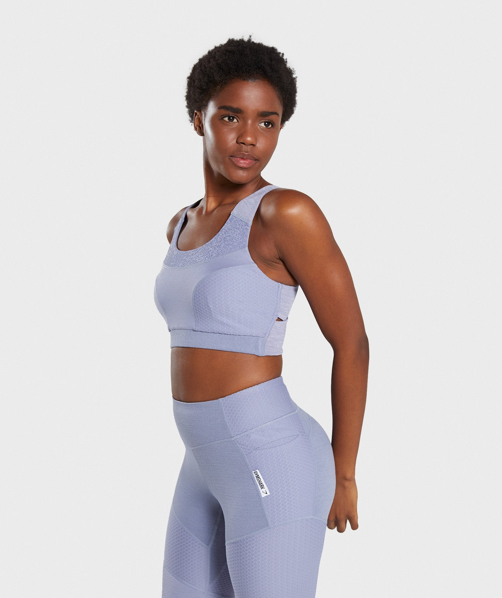 True Texture Sports Bra in Steel Blue - view 3