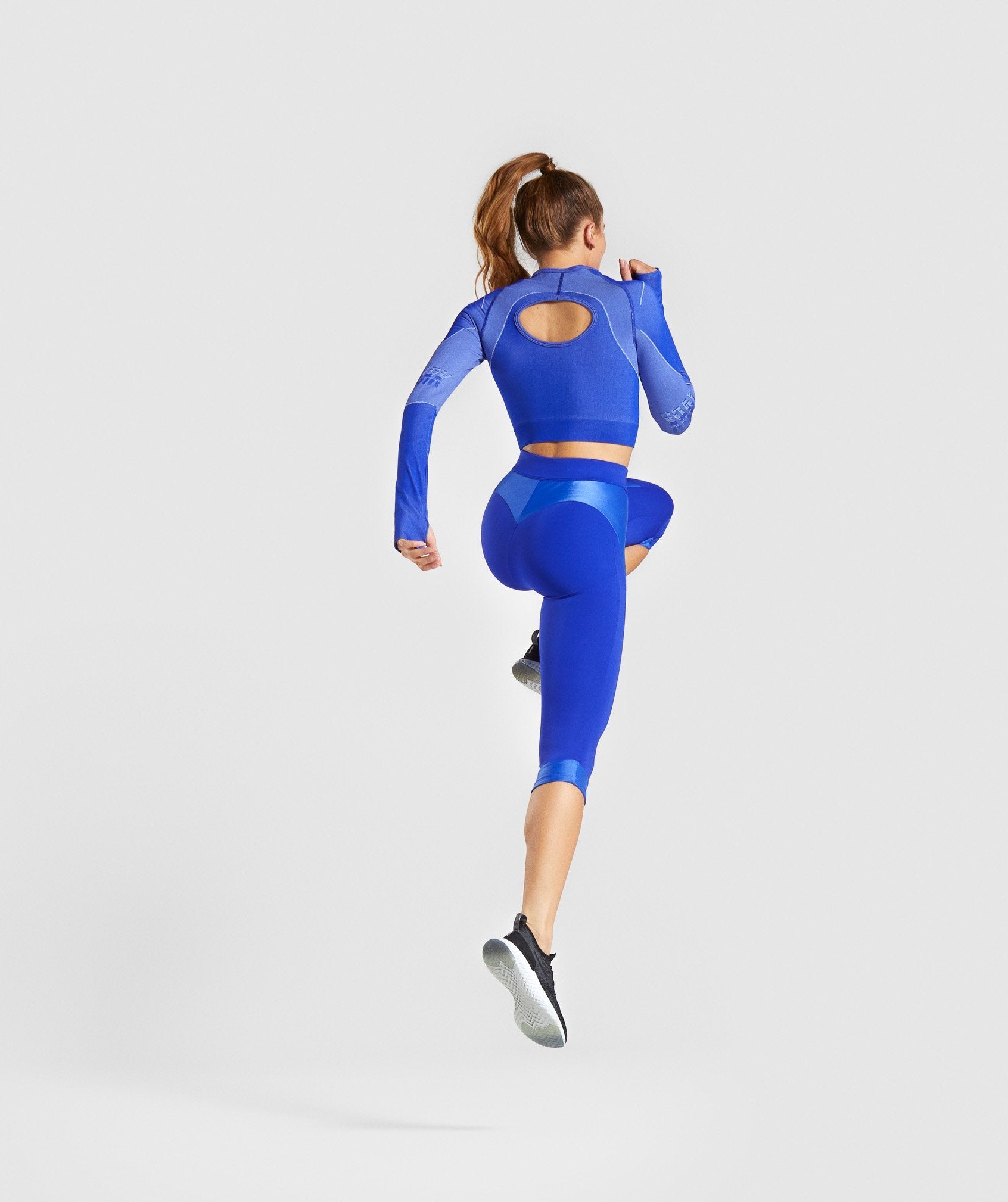 Turbo Cropped Leggings in Cobalt Blue - view 4