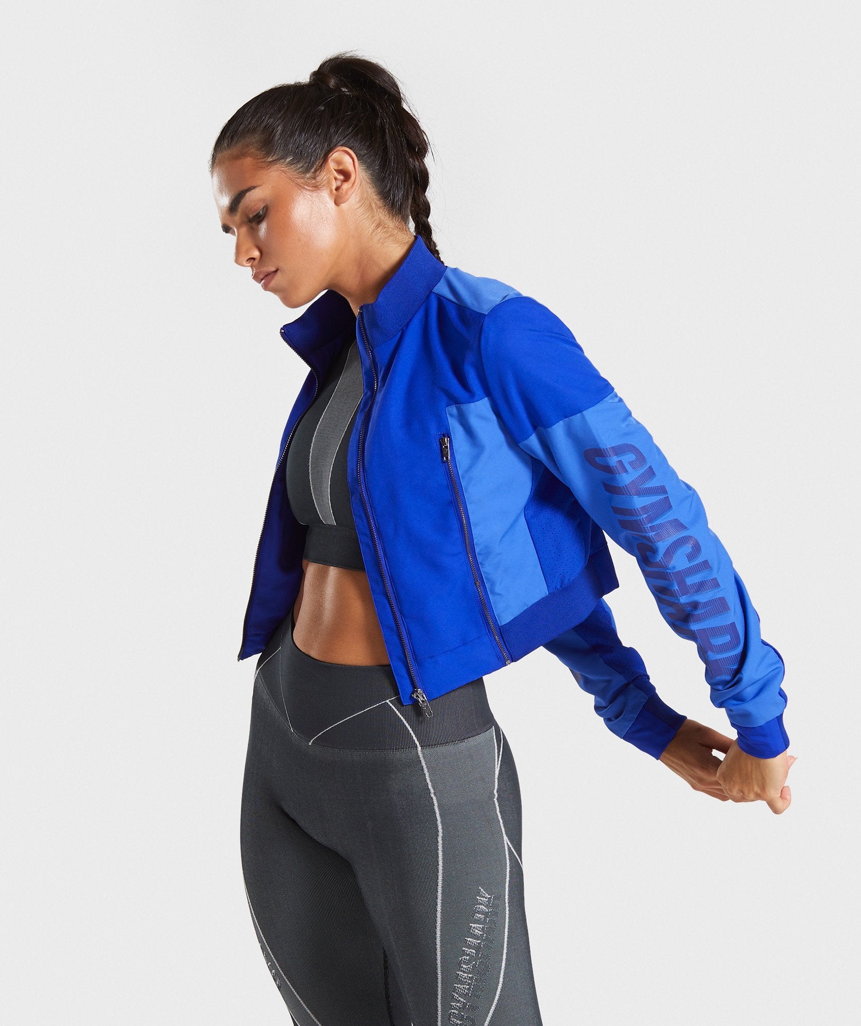 Turbo Track Jacket in Cobalt Blue - view 1