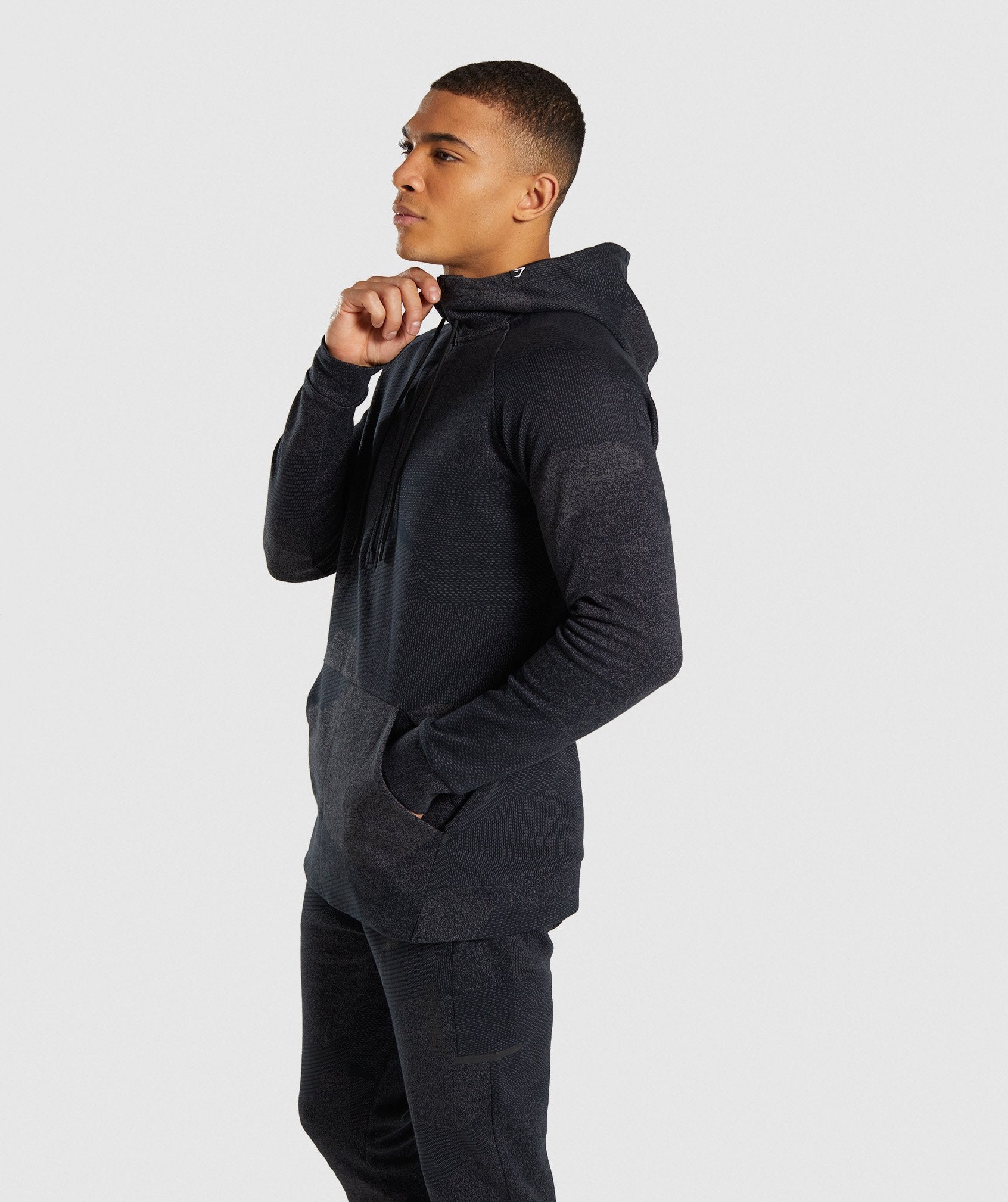 Ultra Jacquard Pullover in Charcoal - view 3