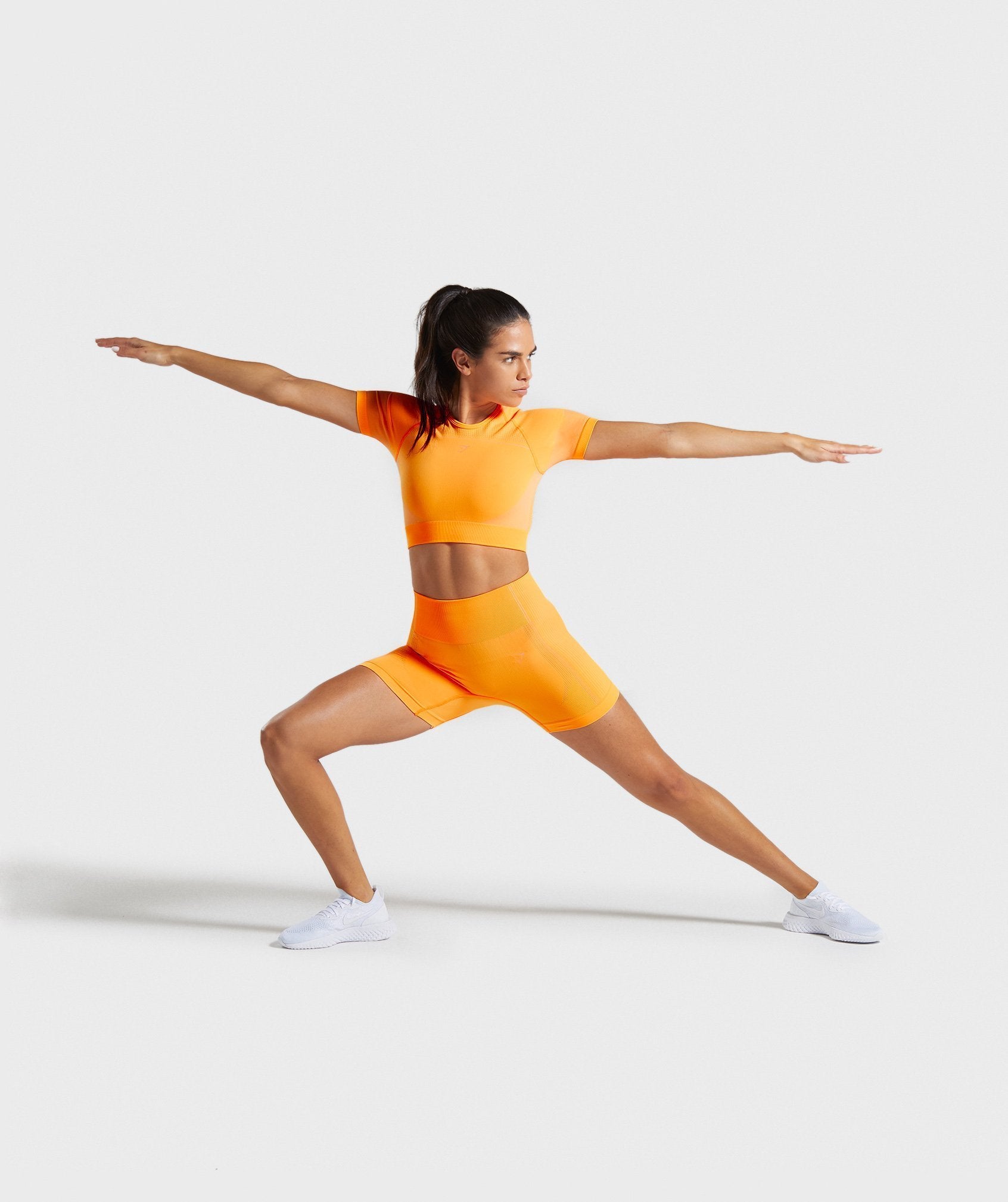 Ultra Seamless Shorts in Orange - view 3