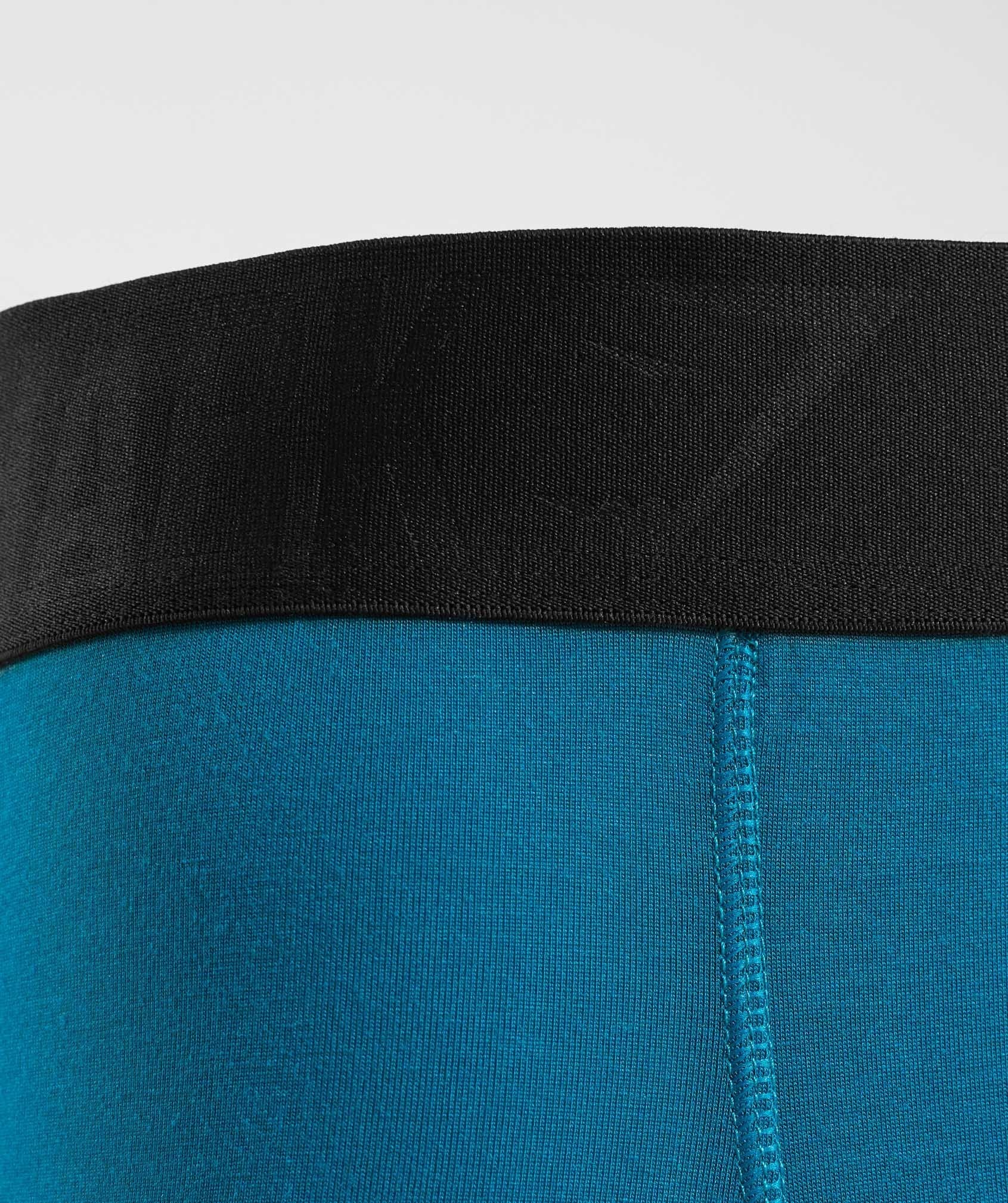 Mens Hipsters 2pk in Deep Teal/Black - view 4