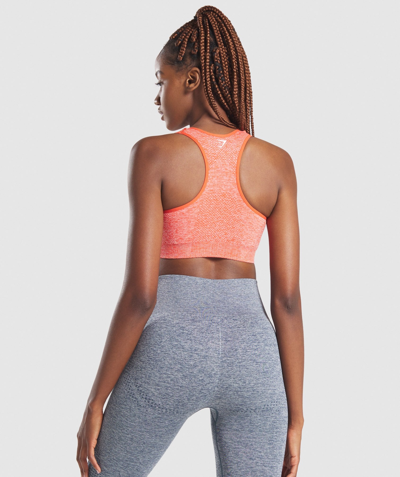 Vital Seamless Sports Bra in Orange Marl