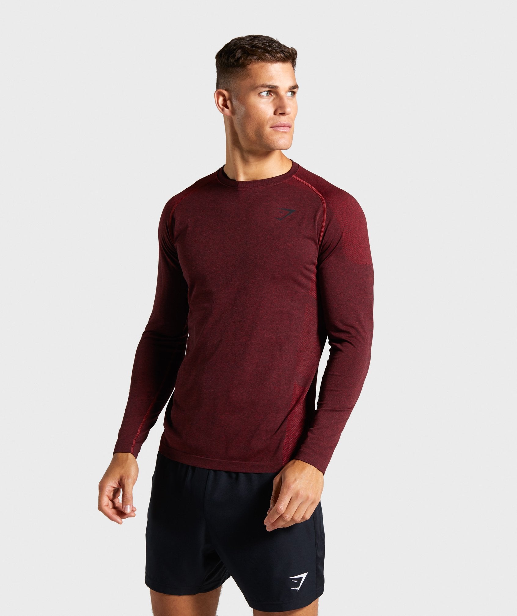Vital Seamless Long Sleeve T-Shirt in Red - view 1