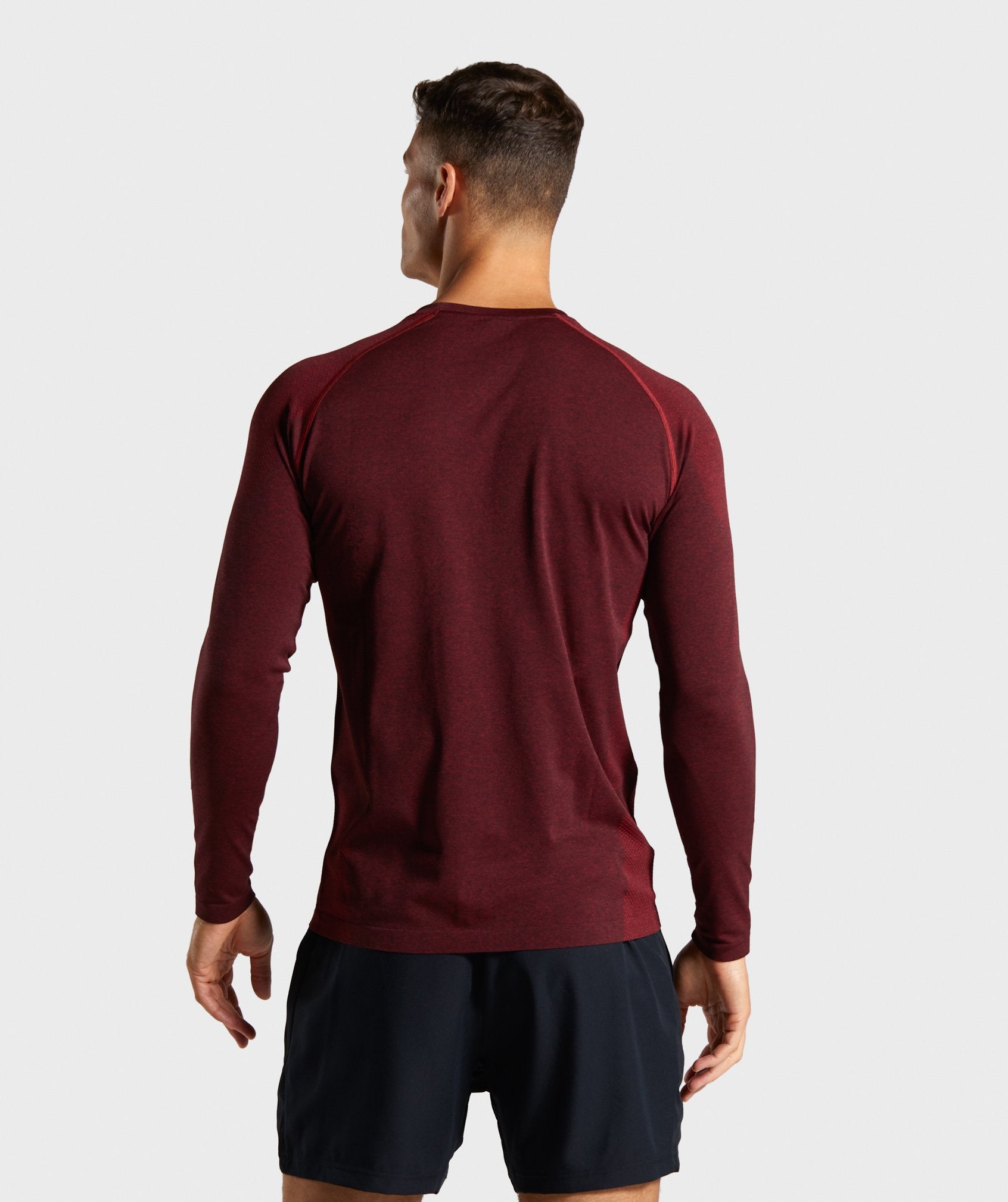 Vital Seamless Long Sleeve T-Shirt in Red - view 2