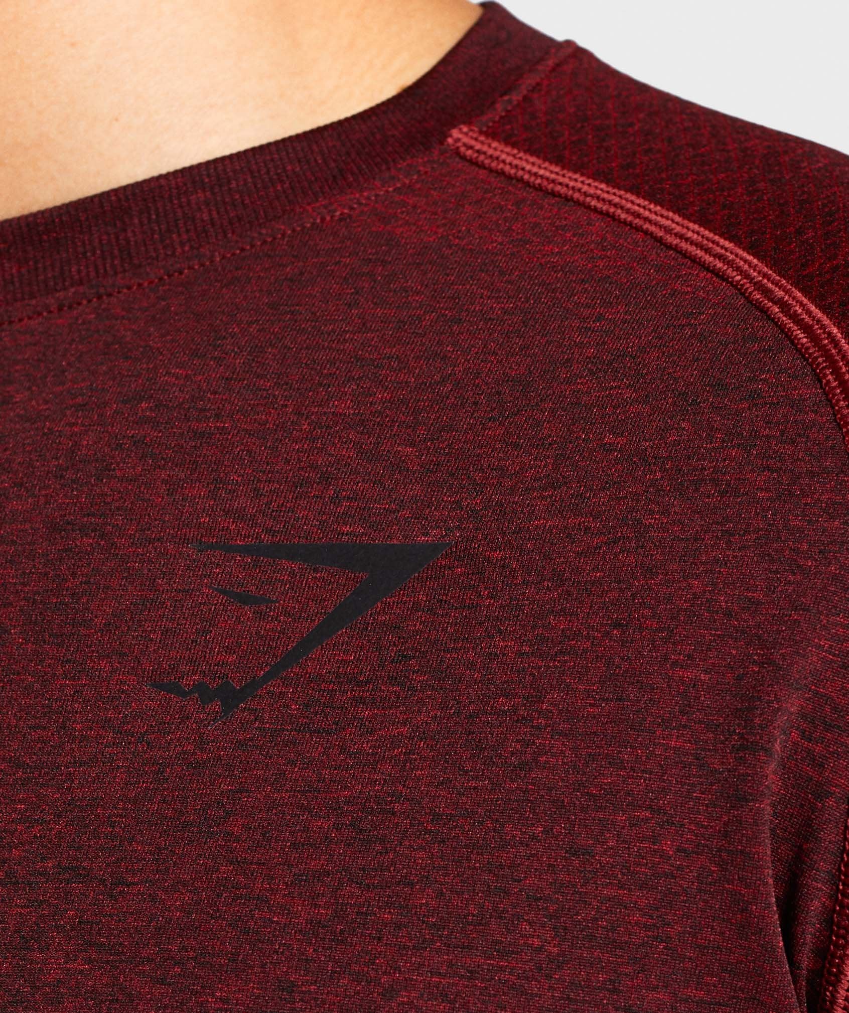 Vital Seamless Long Sleeve T-Shirt in Red - view 5