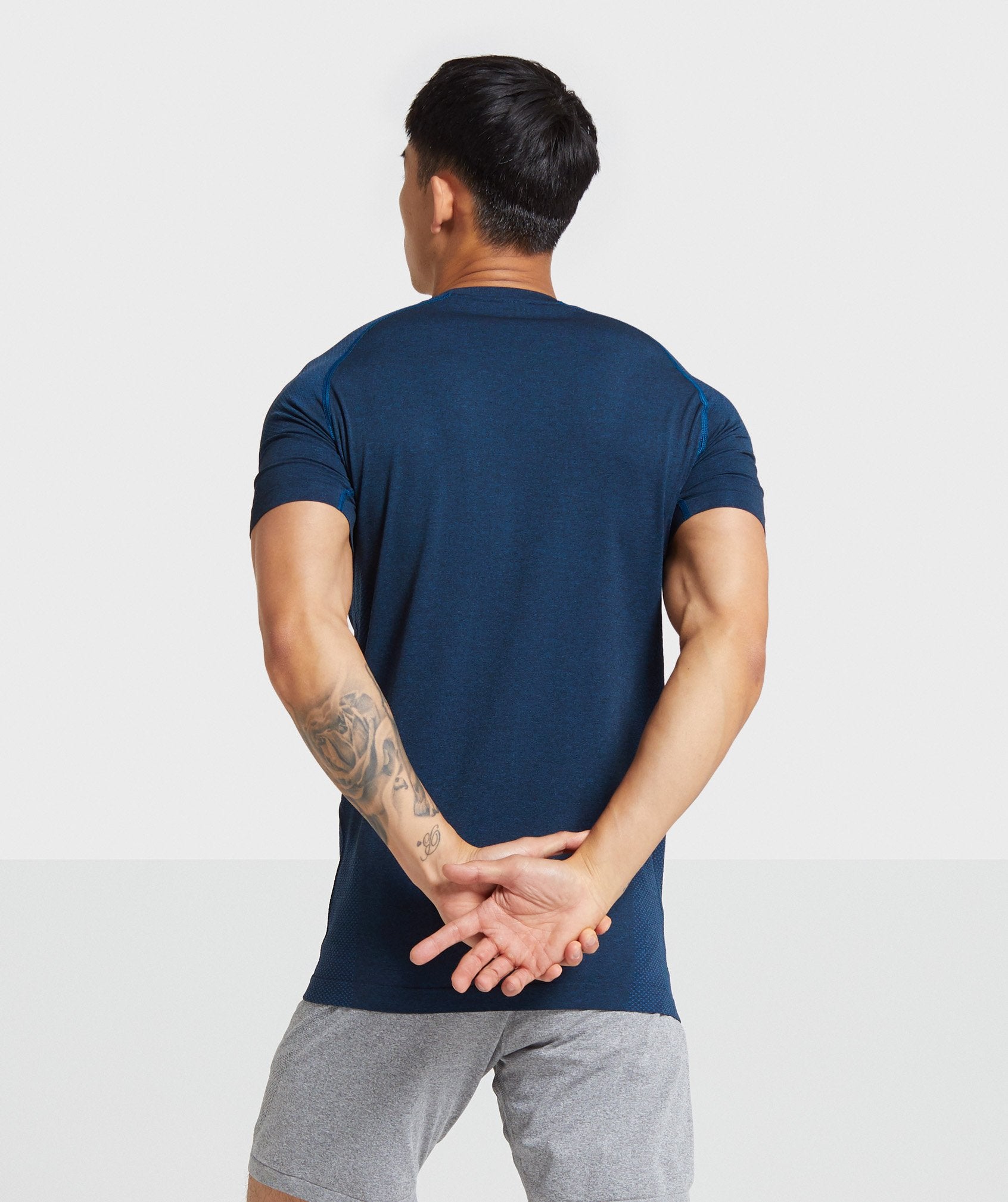 Vital Seamless T-Shirt in Petrol Blue Marl