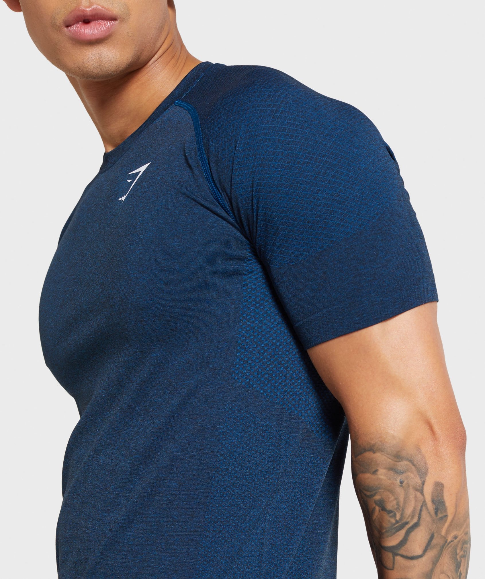 Vital Seamless T-Shirt in Petrol Blue Marl